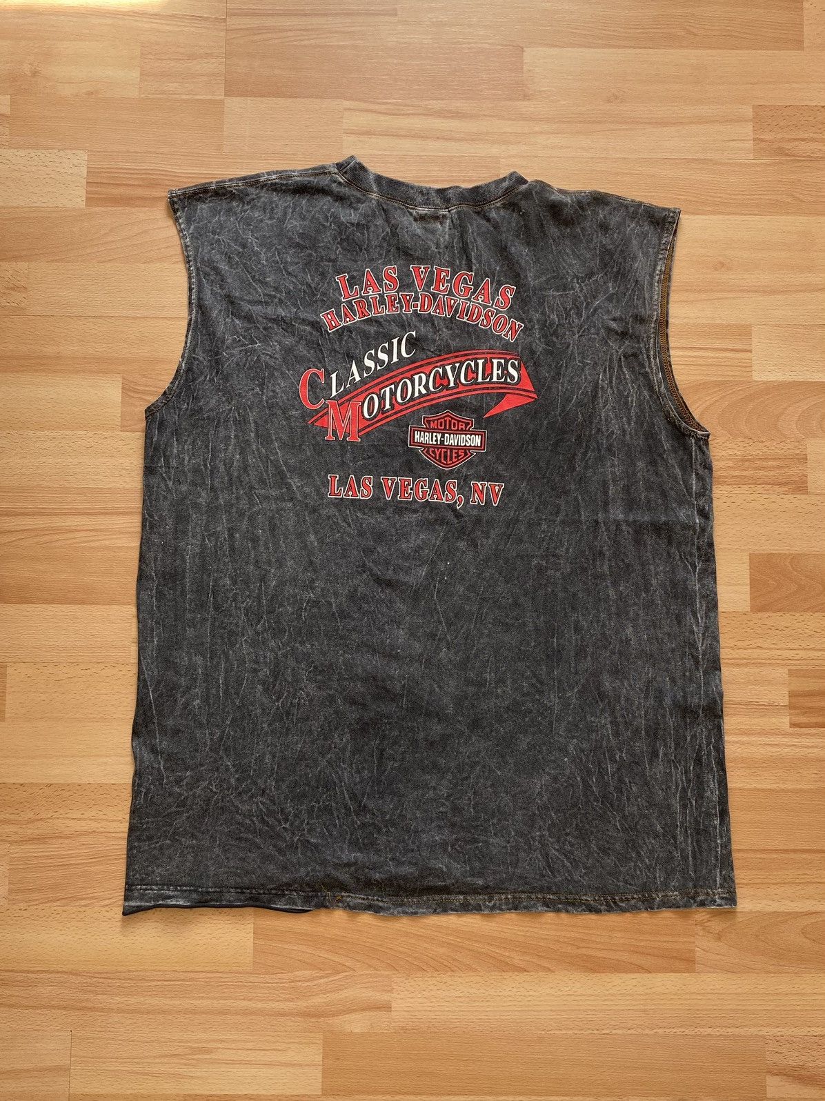 Harley Davidson Vintage Harley Davidson Sleeveless Shirt Sz XL Cut Off 90s Size US XL / EU 56 / 4 - 7 Thumbnail