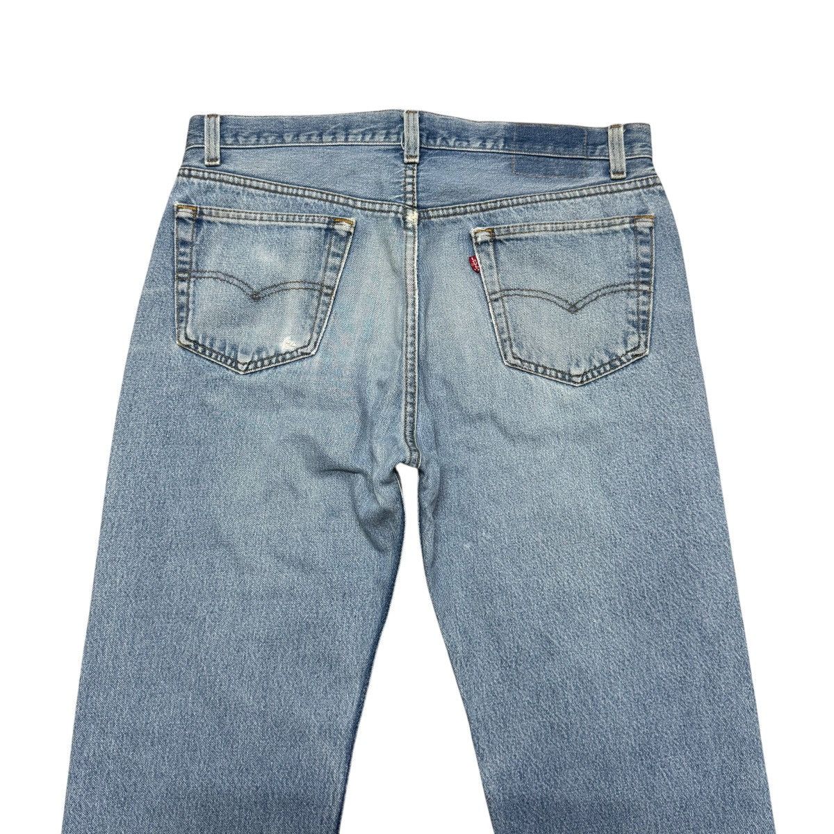 Levi's Vintage 90s Levis 501 Faded Blue Jeans Size US 35 - 9 Thumbnail