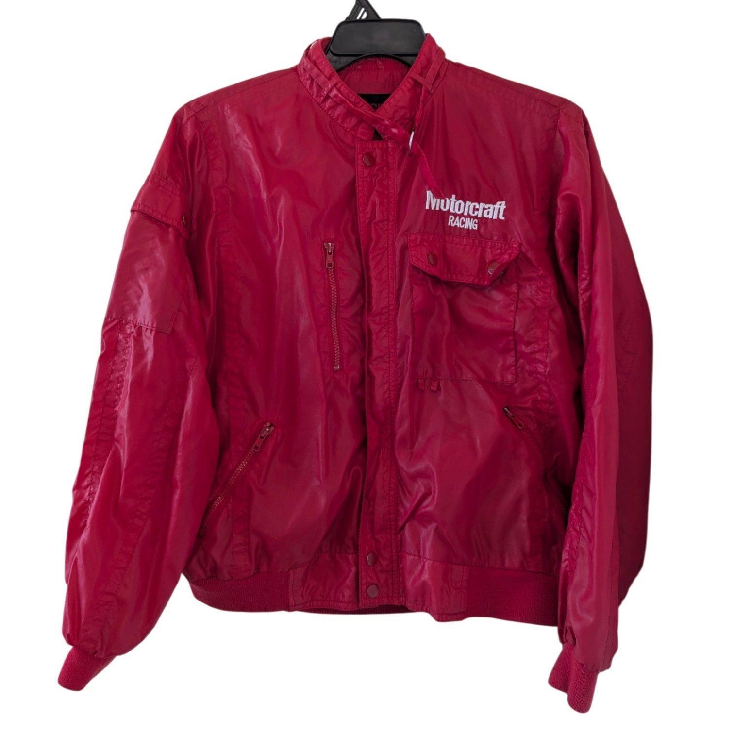 Vintage Vintage 1980s Motorcraft Racing Nascar Red Bomber Jacket Size US L / EU 52-54 / 3 - 1 Thumbnail