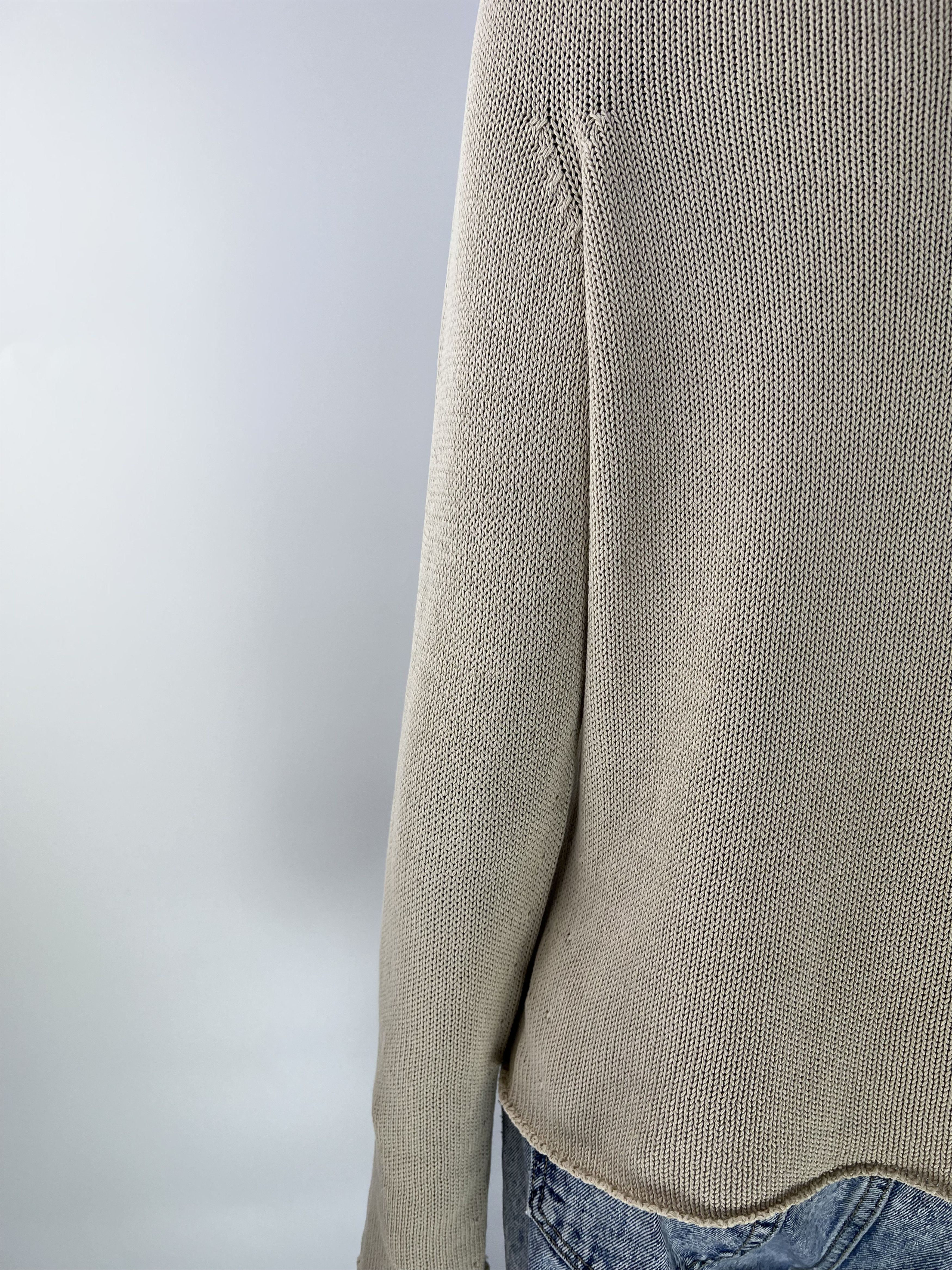 C.P. Company CP Company Rare Vintage Cotton Sweater Knit Beige Size IT44 Size M / US 6-8 / IT 42-44 - 4 Thumbnail