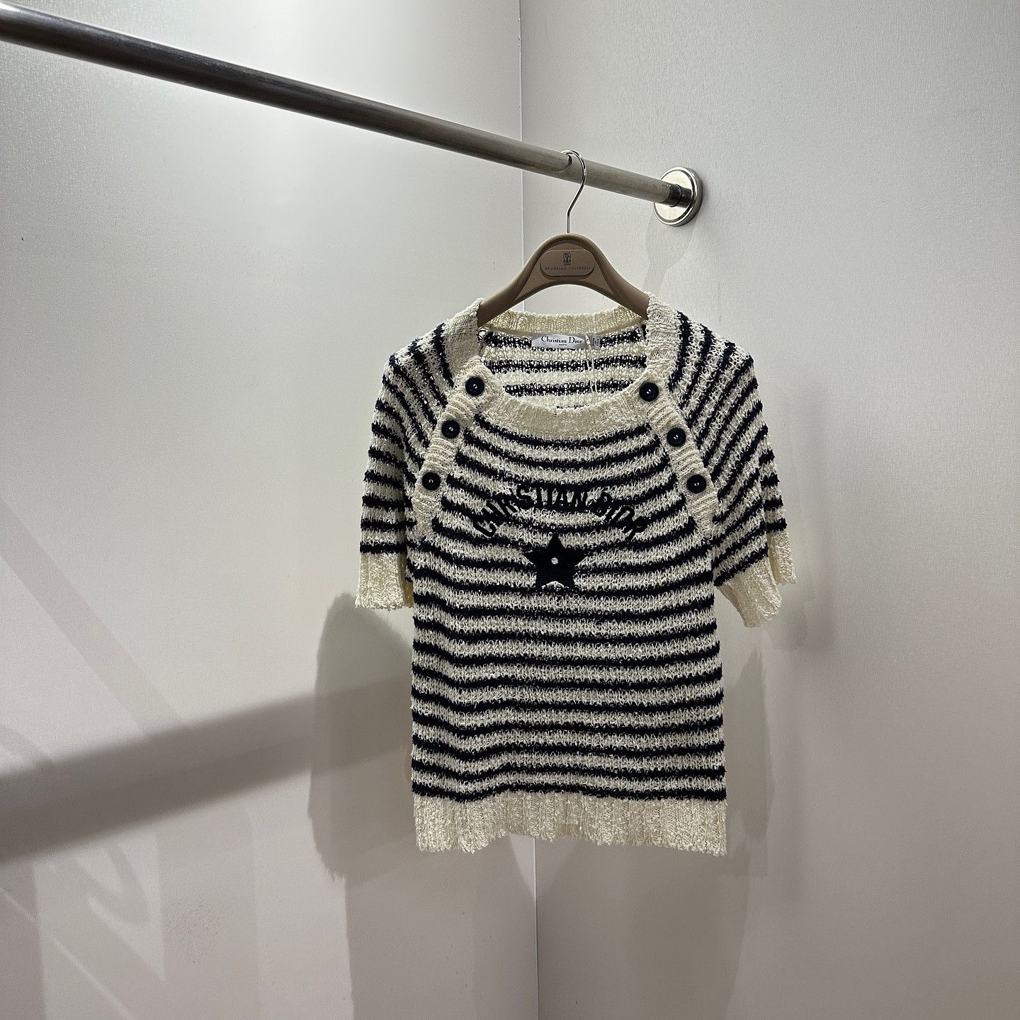 Dior Dior Striped Anchor Knit Top Size FR 34 Size XS / US 0-2 / IT 36-38 - 1 Thumbnail