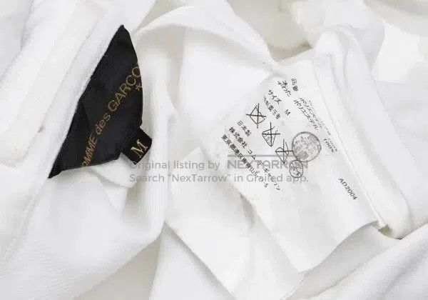 Other Comme Des Garcons White Retro Tied Jacket Size M / US 6-8 / IT 42-44 - 9 Thumbnail