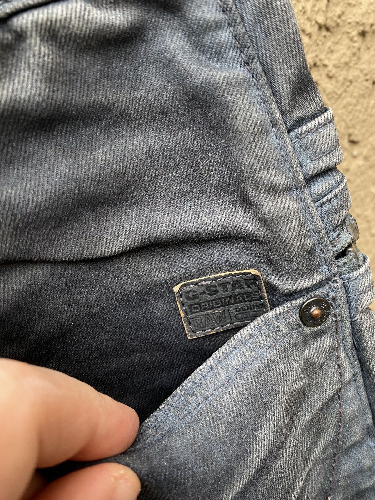 G-Star G Star Raw ARC Zip 3D Slim Waxed Denim Jeans Pants 30/32 Y2K Size US 30 / EU 46 - 4 Thumbnail