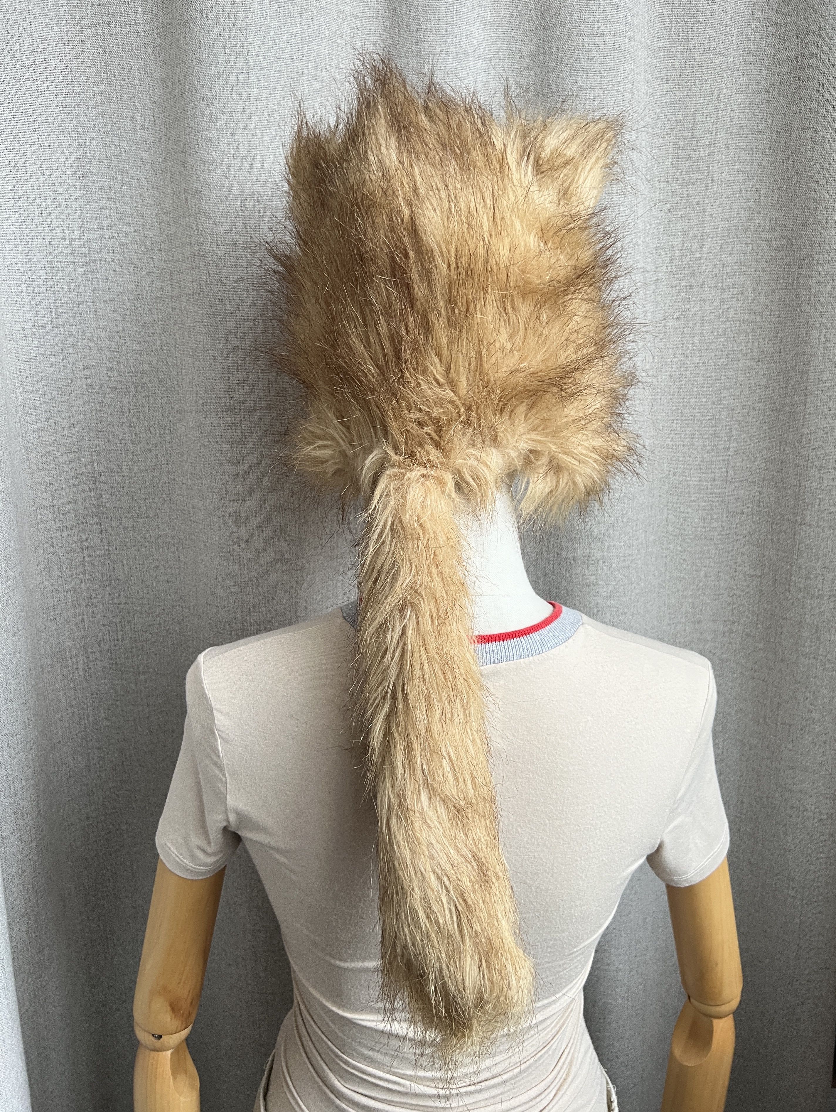 Robin Ruth Y2K Robin Ruth Furry Hat Fox Ears With Tail Faux Fur Size ONE SIZE - 4 Thumbnail
