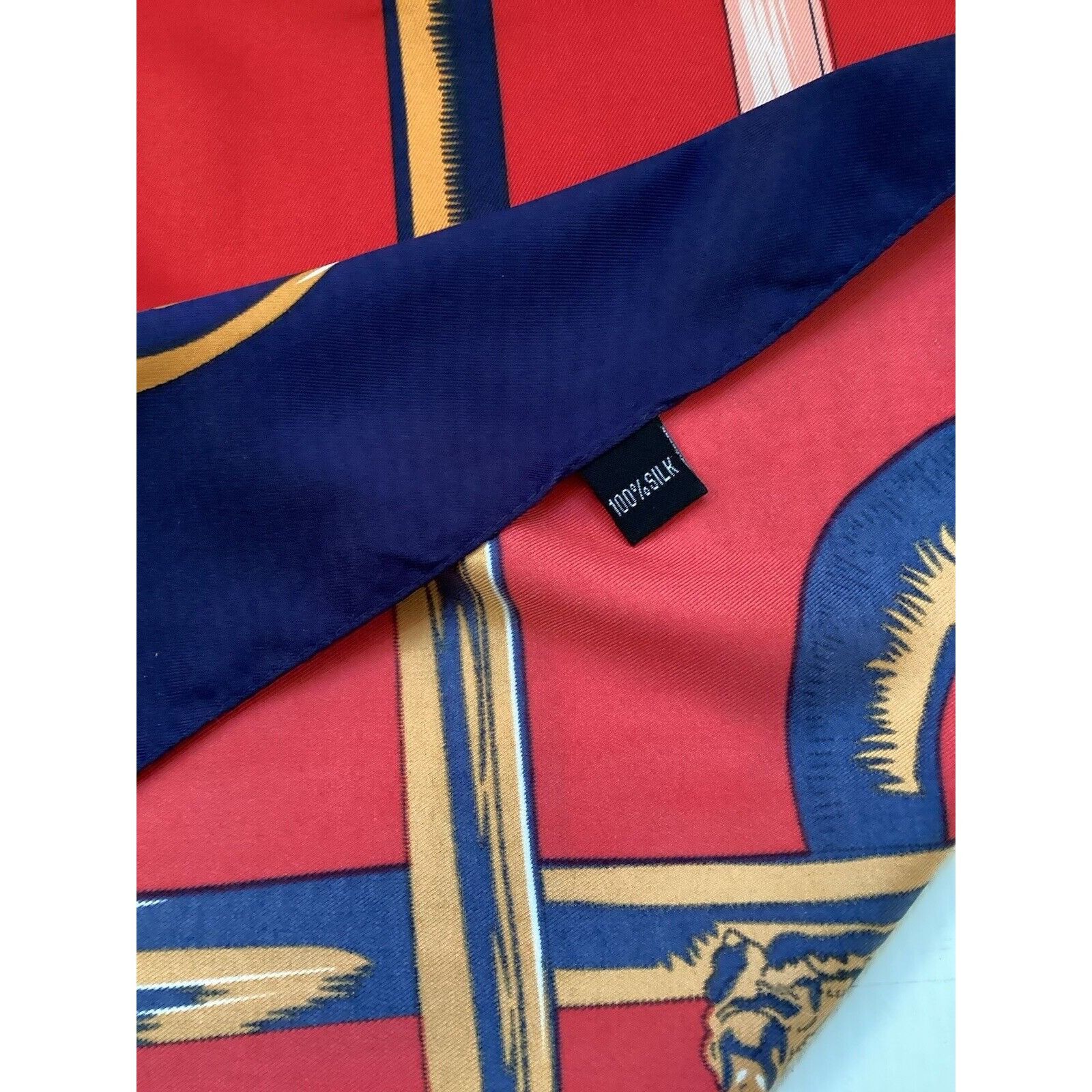 Designer Amazing Multicolor Mens Walking Cane Print Silk Scarf 50" - Size ONE SIZE - 3 Thumbnail