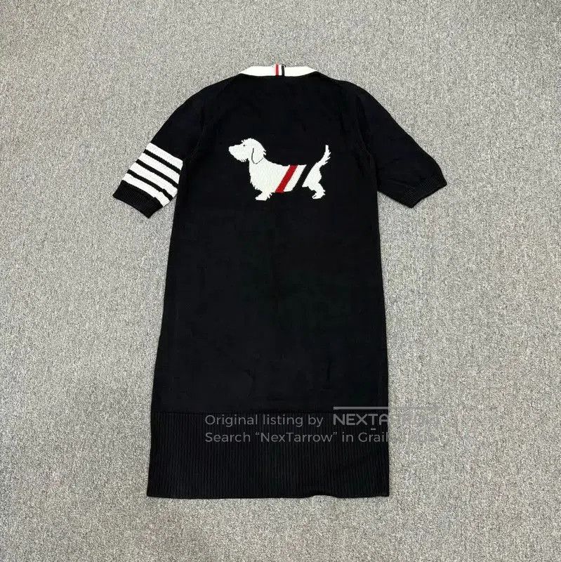 Thom Browne Thom Browne Black Cotton Dress with Stripes . Size S / US 4 / IT 40 - 2 Thumbnail