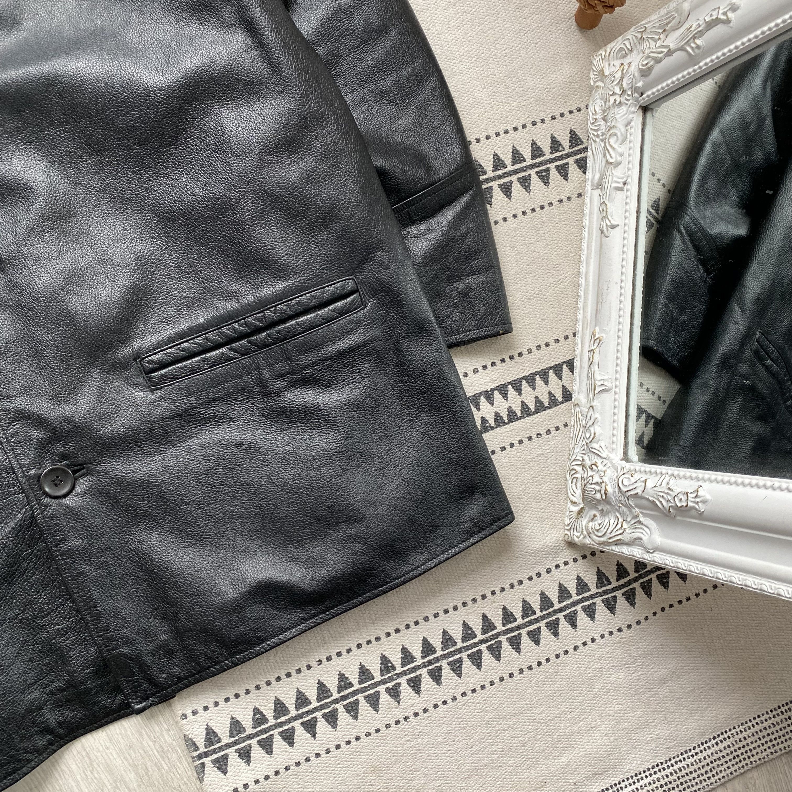 Chevignon Vintage 90s Heavyl Leather Jacket USA Marlboro Chevignon Size US M / EU 48-50 / 2 - 4 Thumbnail