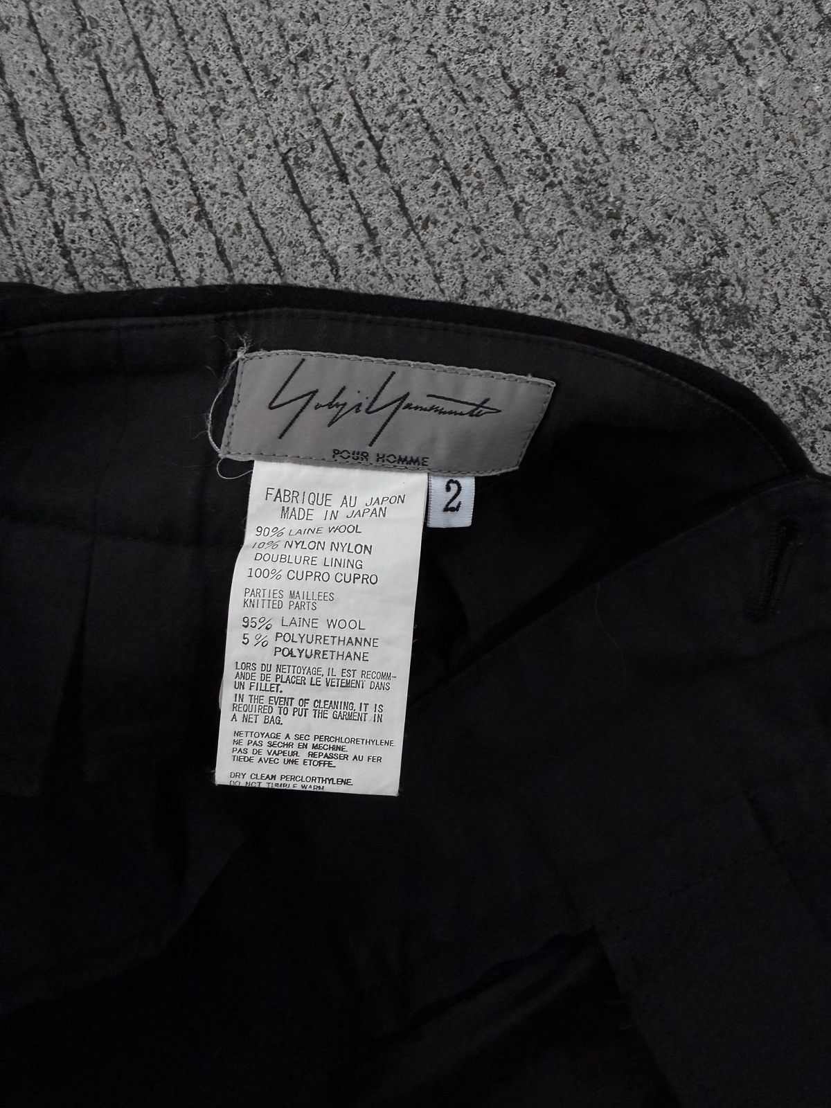 Yohji Yamamoto Yohji Yamamoto Pour Homme AW05 Wool Pants Size US 36 / EU 52 - 2 Thumbnail