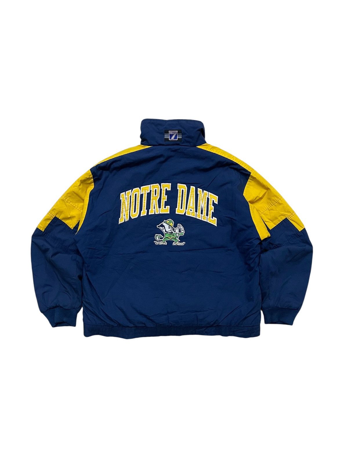 Logo 7 VINTAGE 90s LOGO 7 NOTRE DAME FIGHTING IRISH NFL JACKET Size US L / EU 52-54 / 3 - 3 Thumbnail