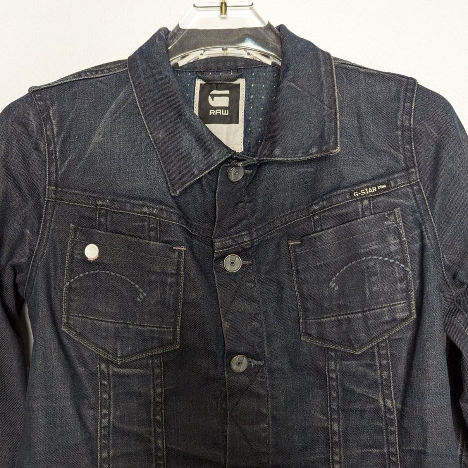 G-Star G-Star Raw Dark Wash Blue Refender Denim Jacket Long Sleeve Size XS / US 0-2 / IT 36-38 - 5 Thumbnail