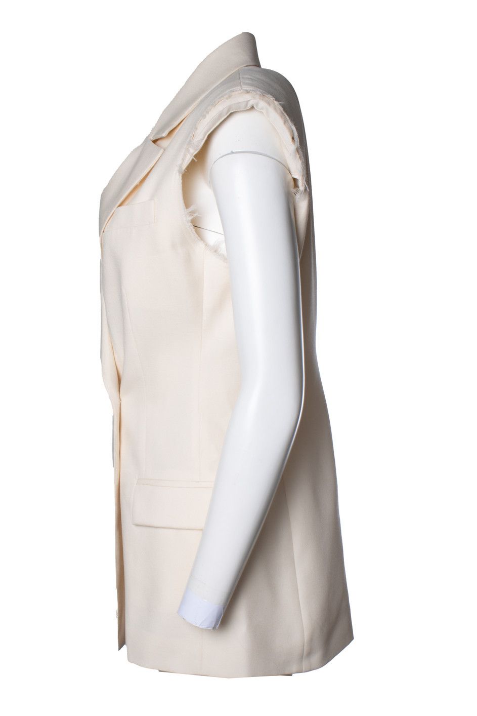 Rohe Rohe, sleeveless blazer in beige Size S / US 4 / IT 40 - 2 Thumbnail
