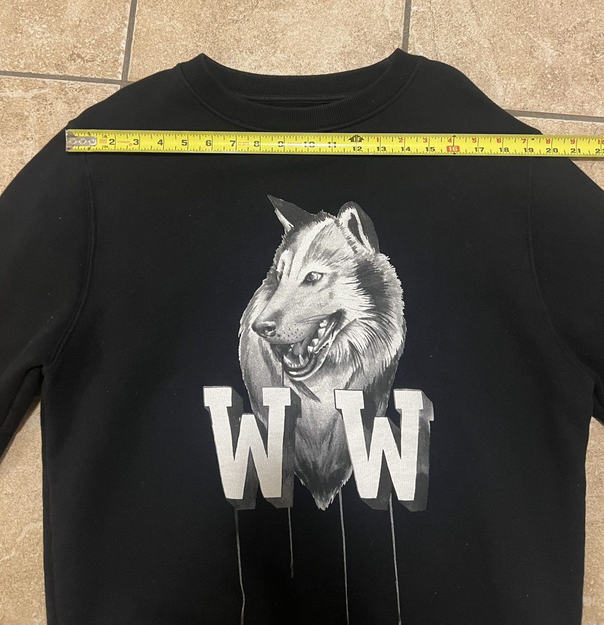 Off-White Off White Othelo’s Wolf Print Crewneck Sweatshirt Black Size US S / EU 44-46 / 1 - 13 Thumbnail