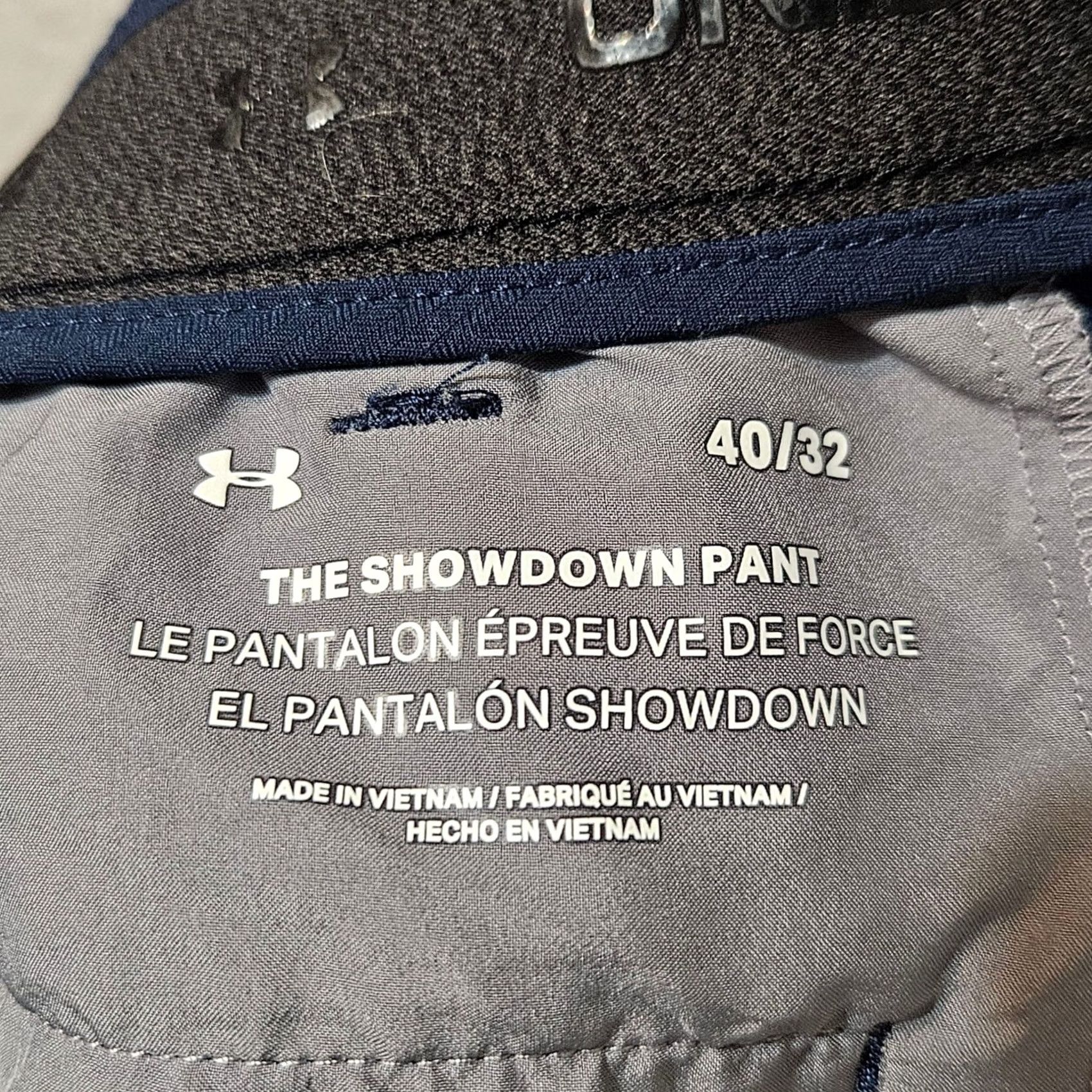 Under Armour Under Armour Pants Mens 40x32 Blue Golf Performance Stretch Chino Tapered Shirt Size US 40 / EU 56 - 3 Thumbnail