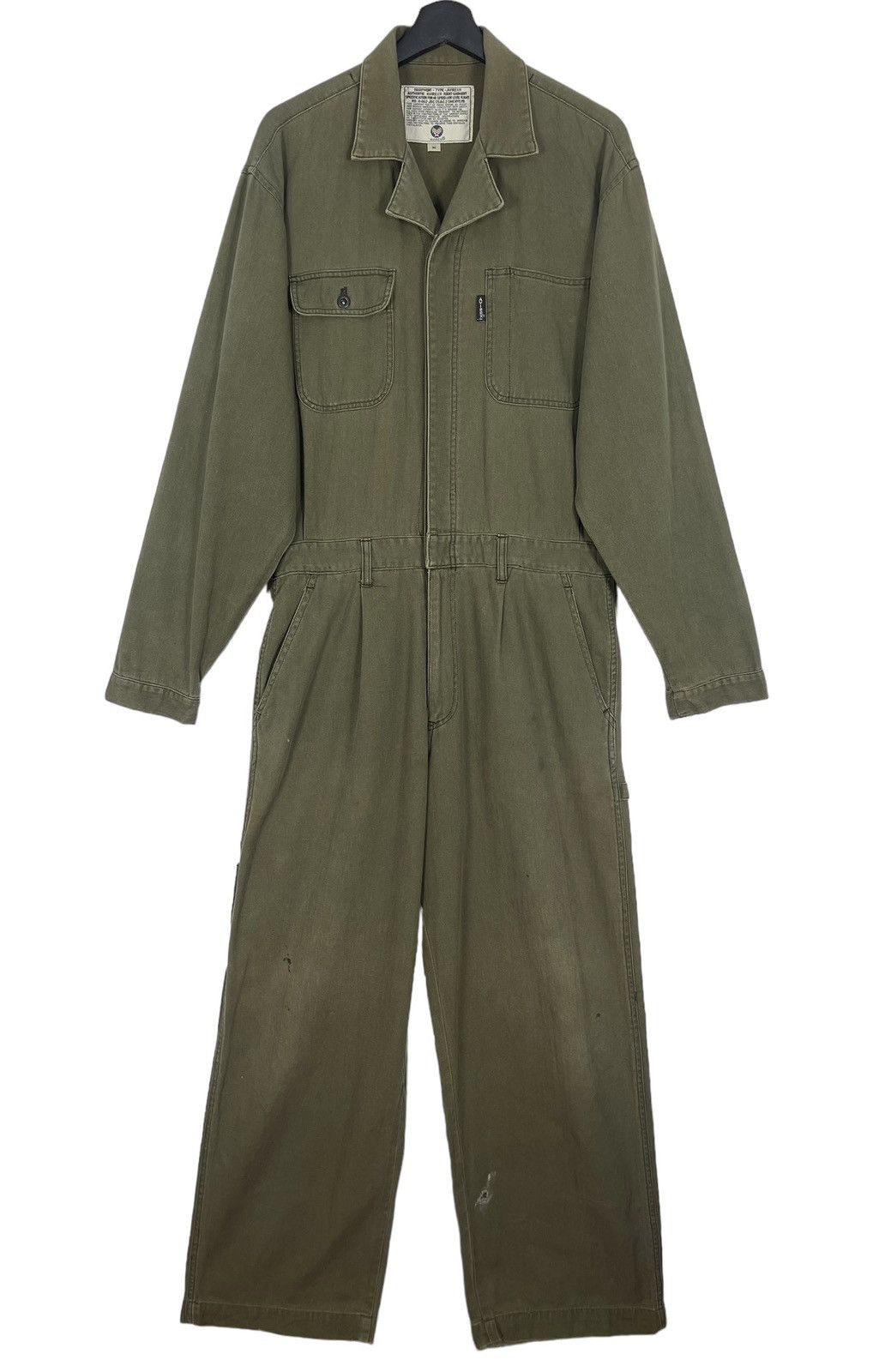 Avirex Very Rare 90s Vintage Avirex Herringbone Flight Coverall Size US 34 / EU 50 - 2 Thumbnail