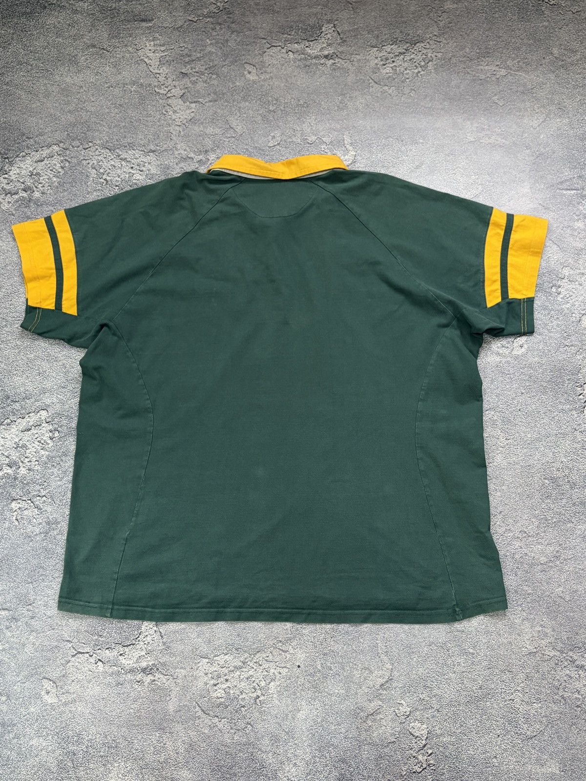 Asics ASICS Springboks South Africa Rugby Polo Shirt Green 3XL Vtg Size US XXL / EU 58 / 5 - 2 Thumbnail