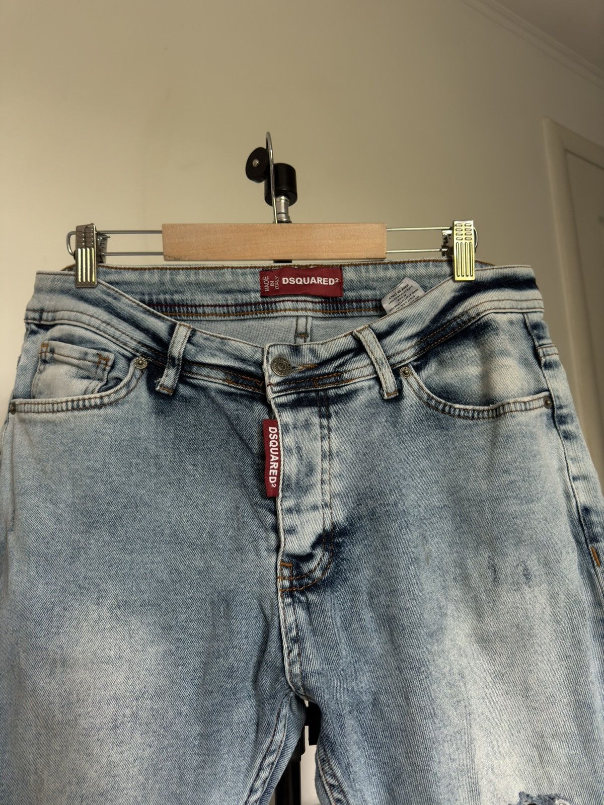 Dsquared2 Dsquared 2 Light White Blue Jeans Size US 34 / EU 50 - 9 Thumbnail