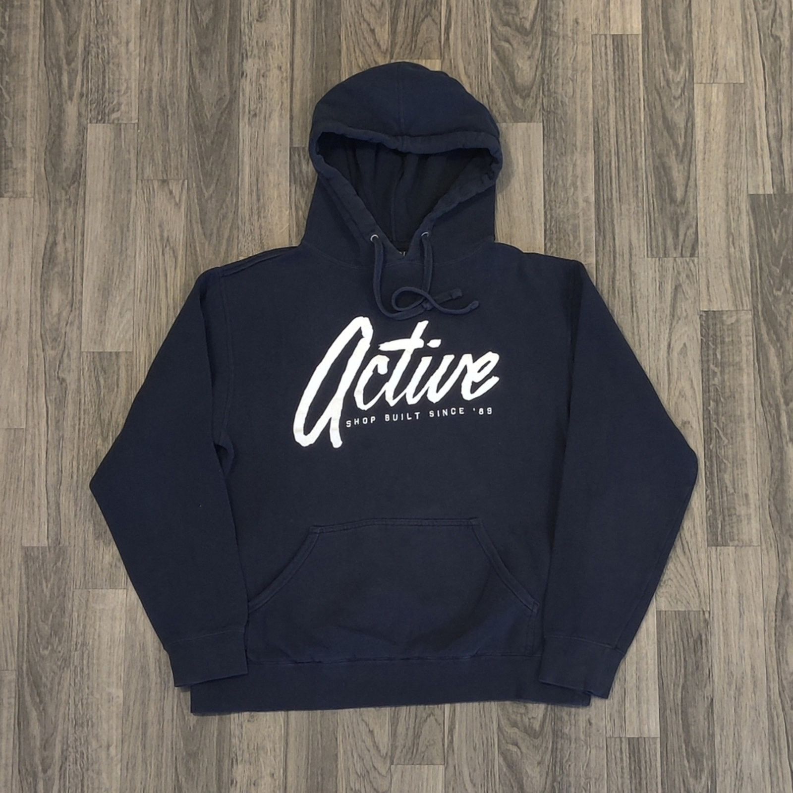 Active Ride Shop Active Sz. Medium Faded Blue Hoodie Pullover Sweater Size US M / EU 48-50 / 2 - 1 Thumbnail