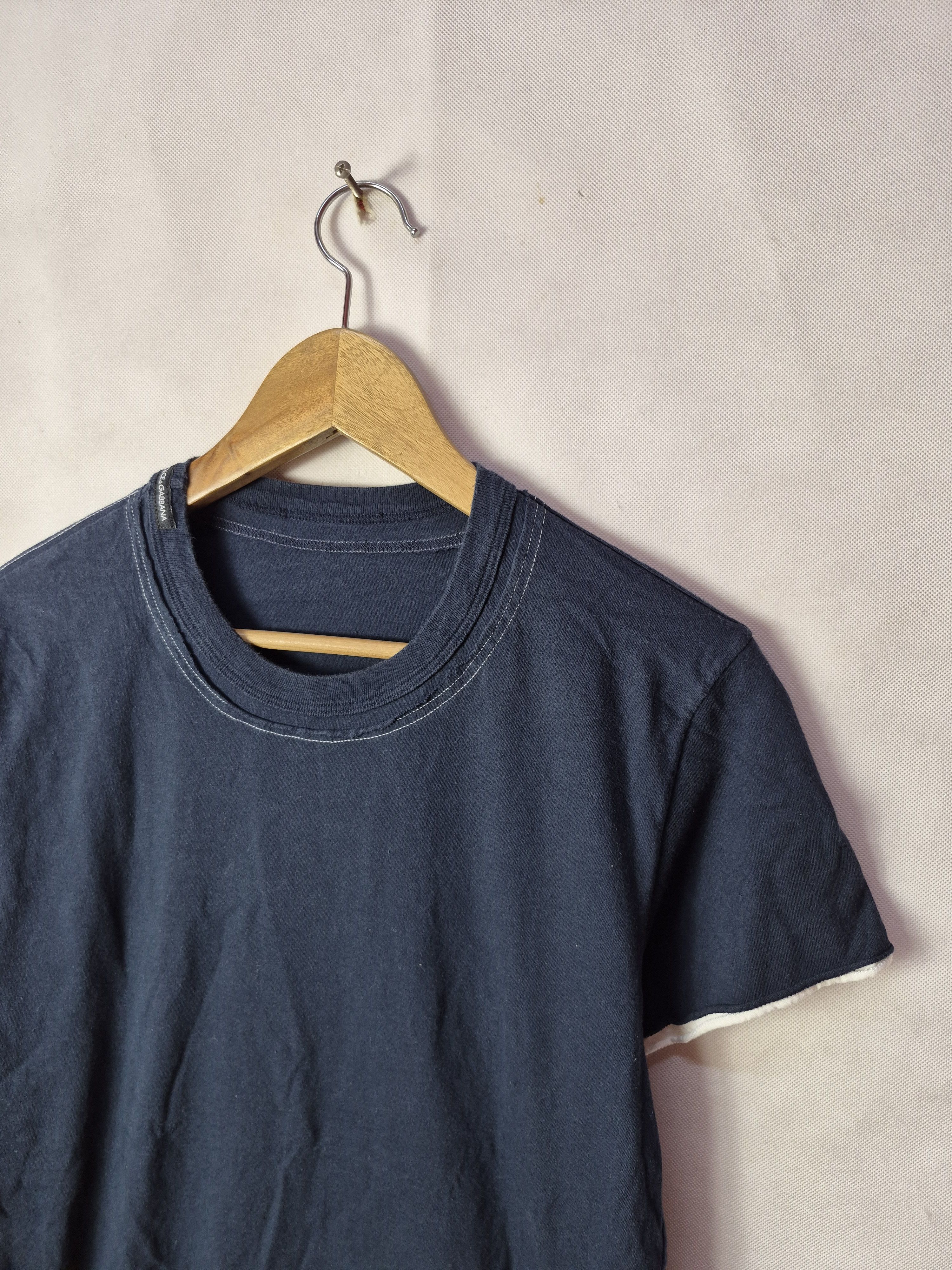 Dolce & Gabbana 🔥Dolce & Gabbana Double Collar Plain Tee Size US S / EU 44-46 / 1 - 4 Thumbnail