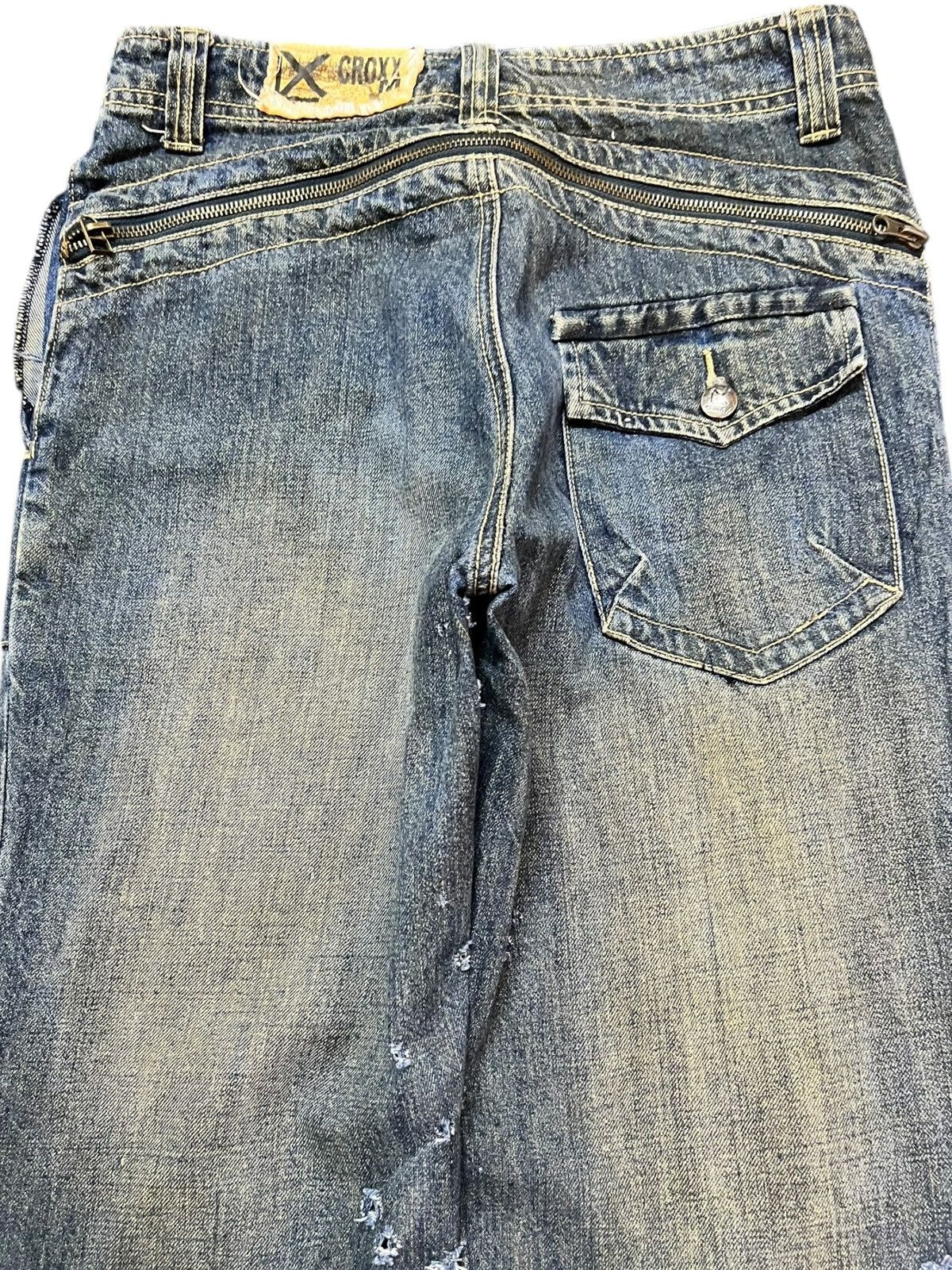 St. Croix Vintage XCroxx Mudwash Zipper Avant Garde Style Denim Size US 29 - 8 Thumbnail