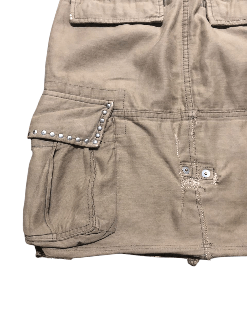 Hysteric Glamour × Japanese Brand Hysteric Glamour Bondages Cargo Mini Skirt Distressed Size 31" - 12 Thumbnail