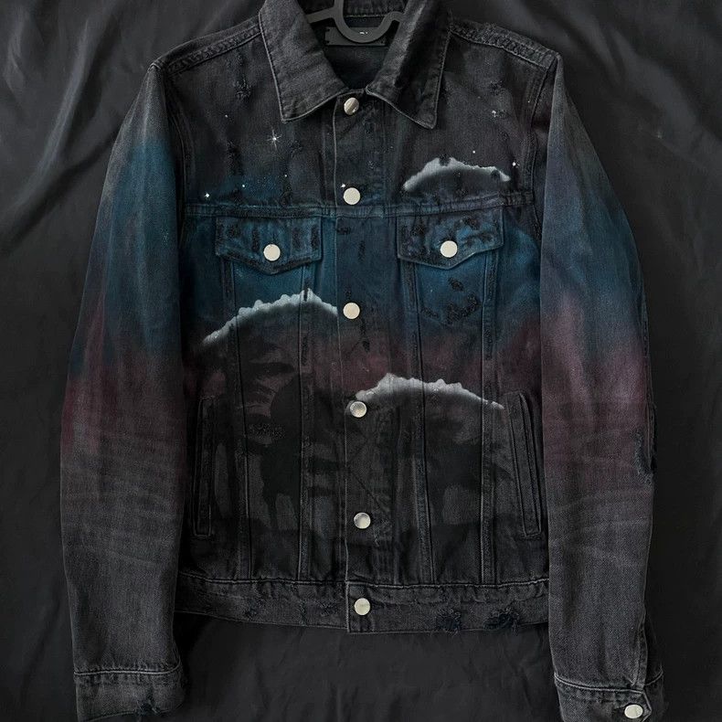 Amiri Amiri star wolf rendering denim jacket Size US M / EU 48-50 / 2 - 1 Thumbnail