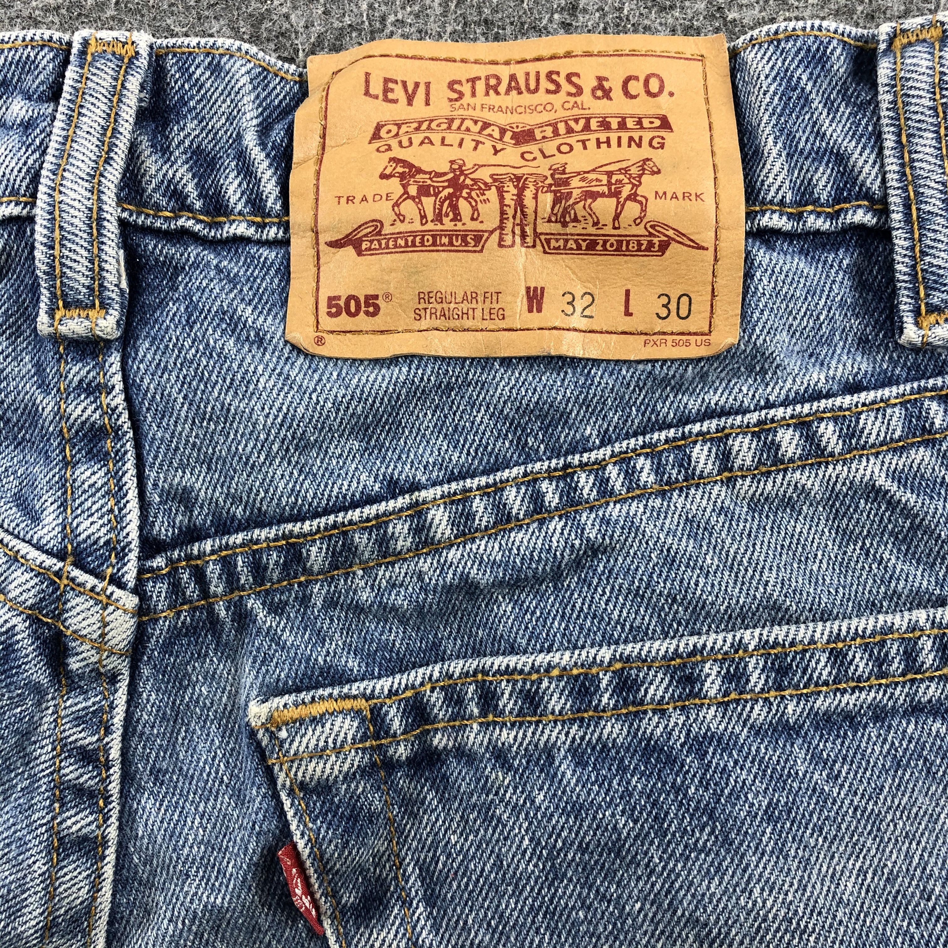 Levi's × Vintage 90s Vintage Blue Wash Levis 505 Jeans-JM1747 Size US 32 / EU 48 - 6 Thumbnail
