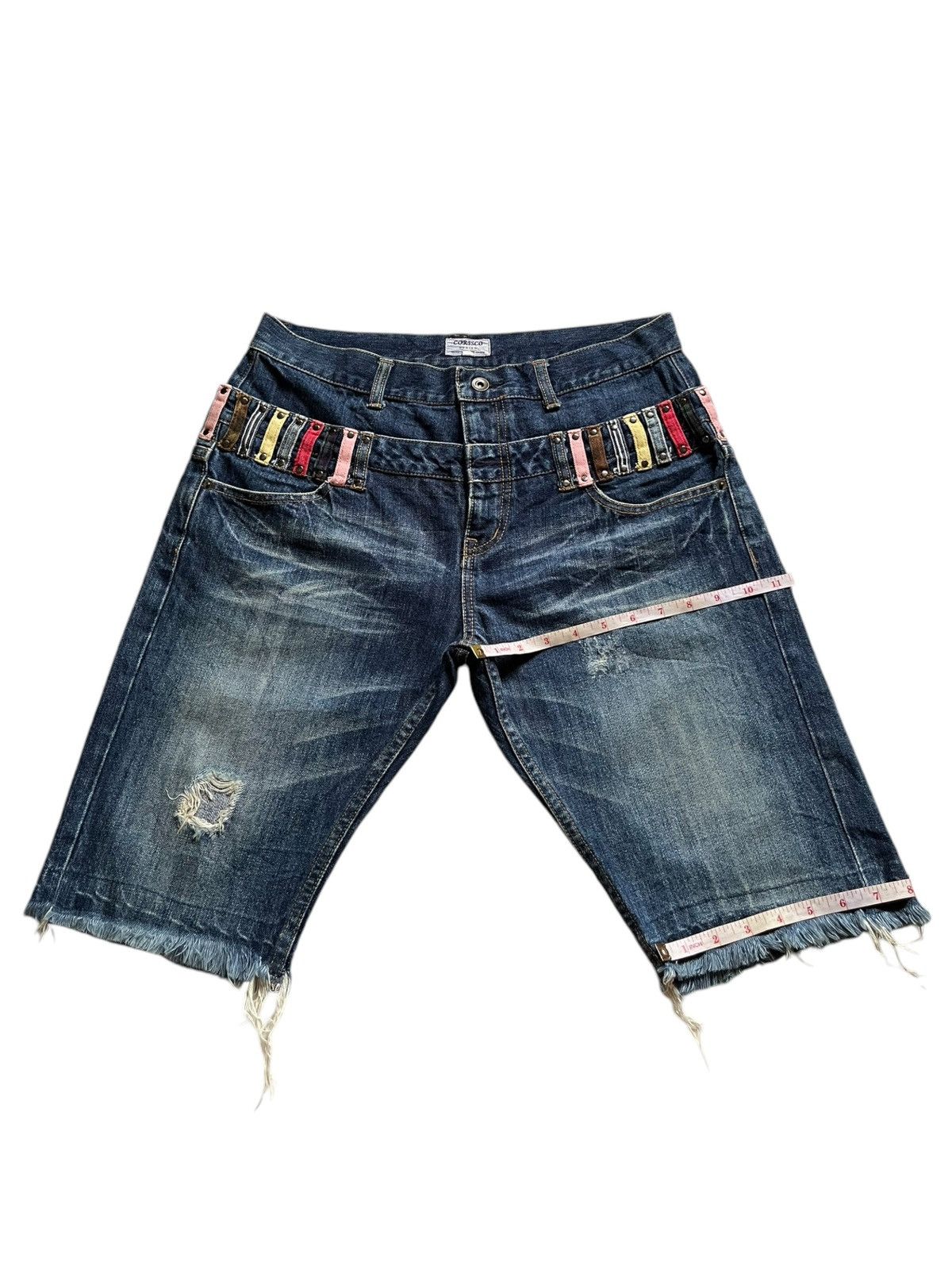 Japanese Brand Vintage Japanese Brand Double Waisted Jean Shorts Jorts Size US 32 / EU 48 - 14 Thumbnail