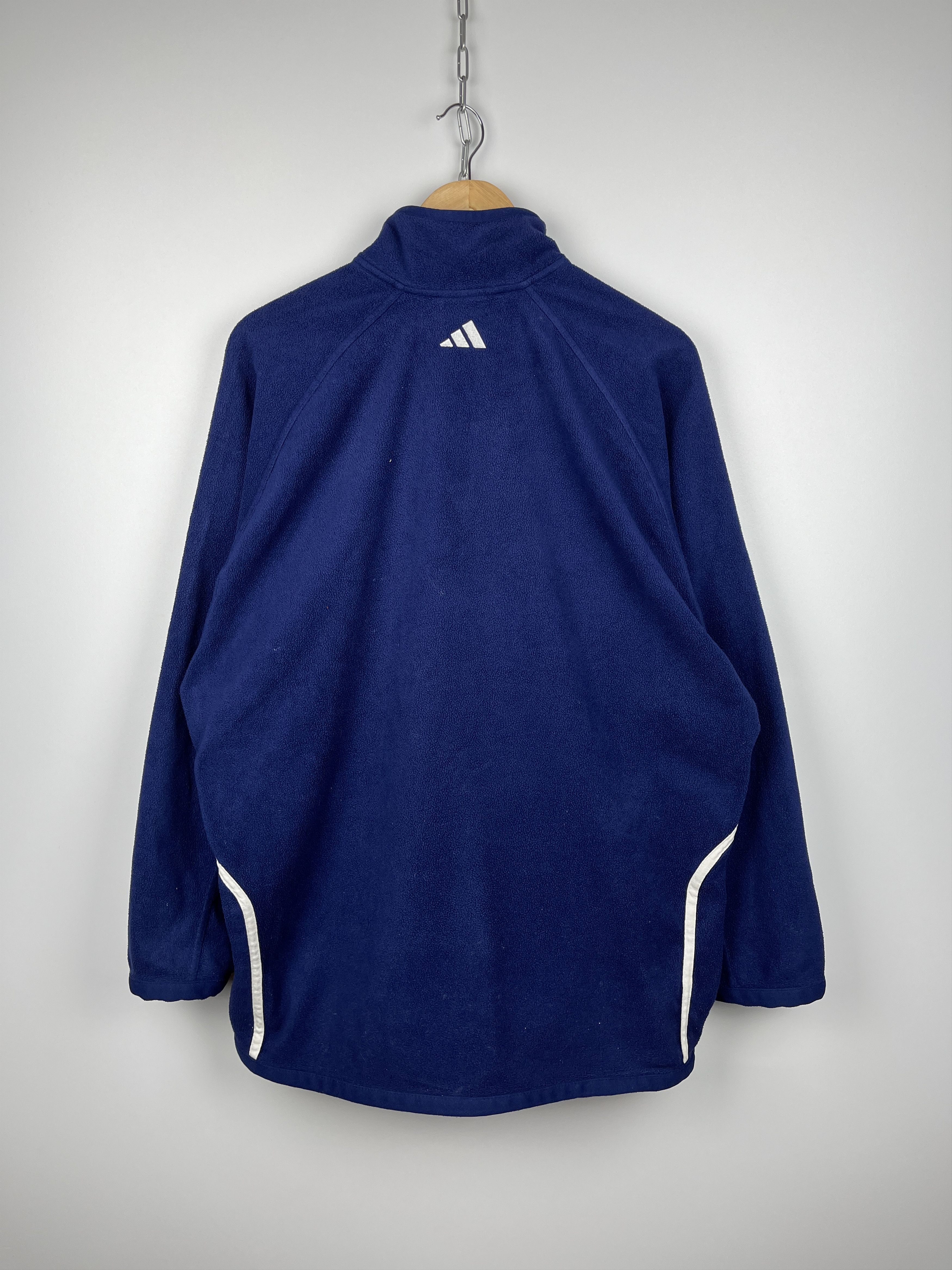 Adidas 00's Adidas Climacool Stripes Vintage Fleece Sweater Size US L / EU 52-54 / 3 - 18 Thumbnail