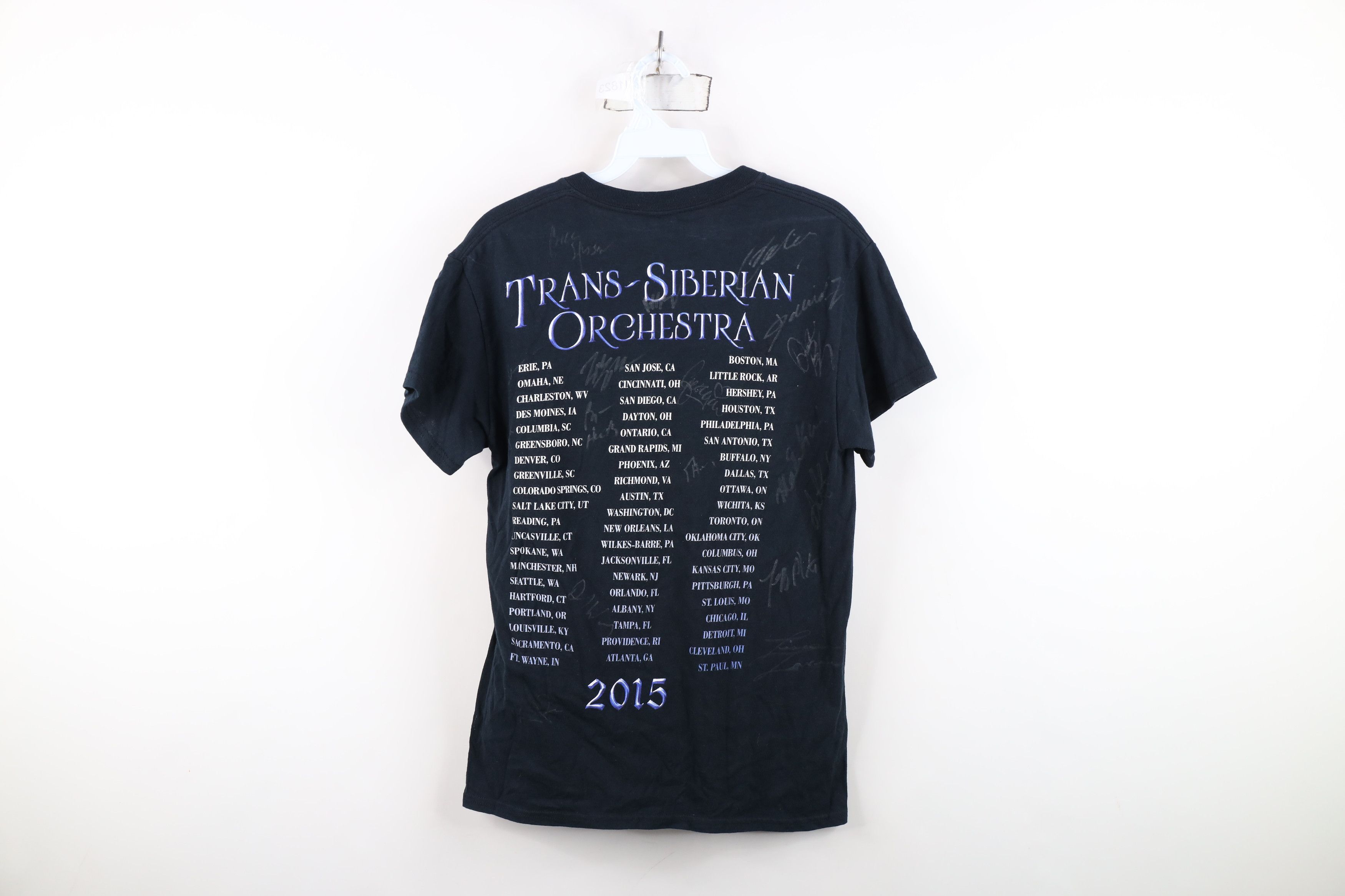 Vintage Y2K 2015 Tour Trans Siberian Orchestra Band T-Shirt Black Size S / US 4 / IT 40 - 15 Thumbnail