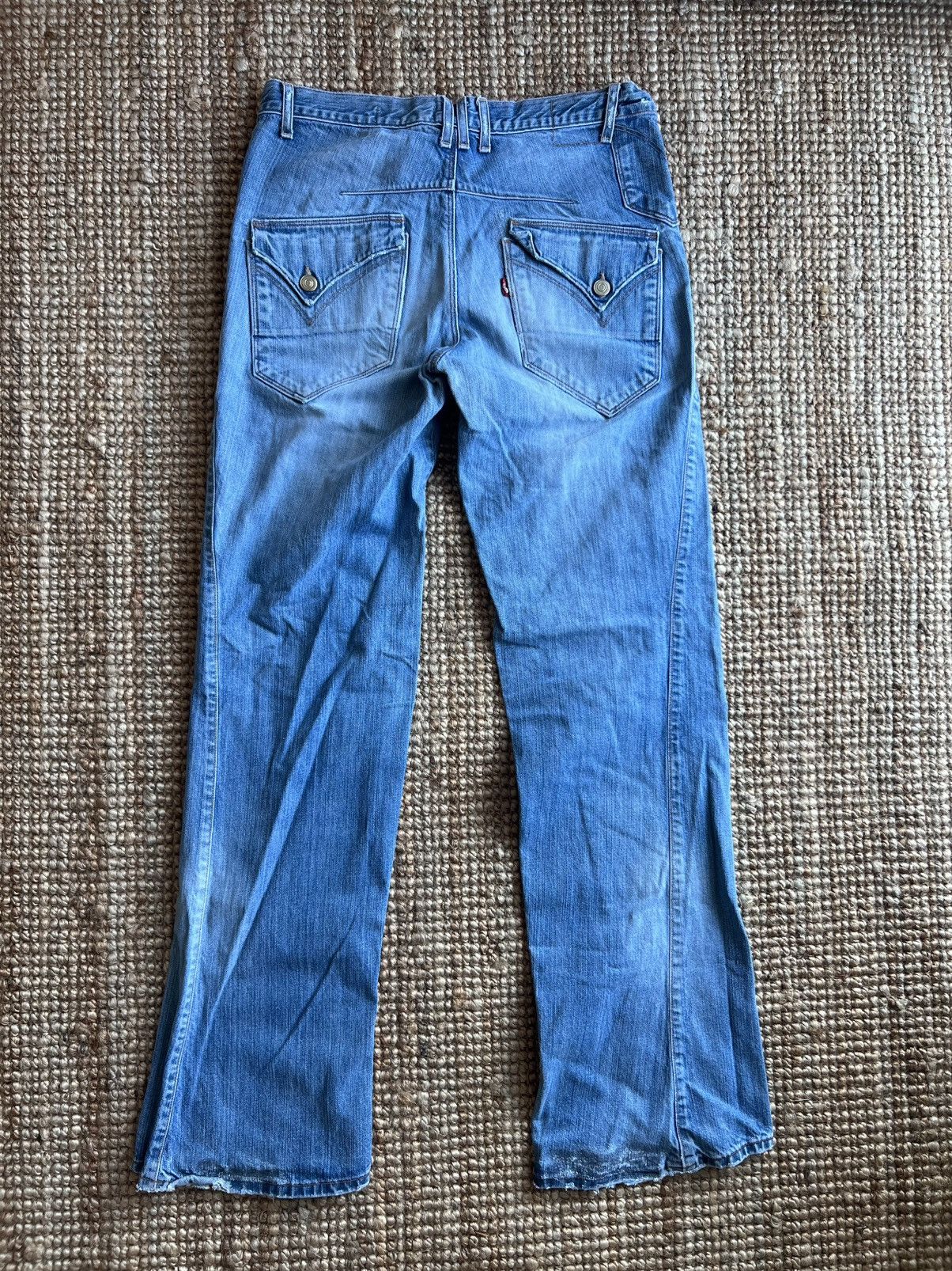 Levi's Levis Engineered Jeans Rare Pocket Design sz 31 Actual 31x34 Size US 31 - 8 Thumbnail