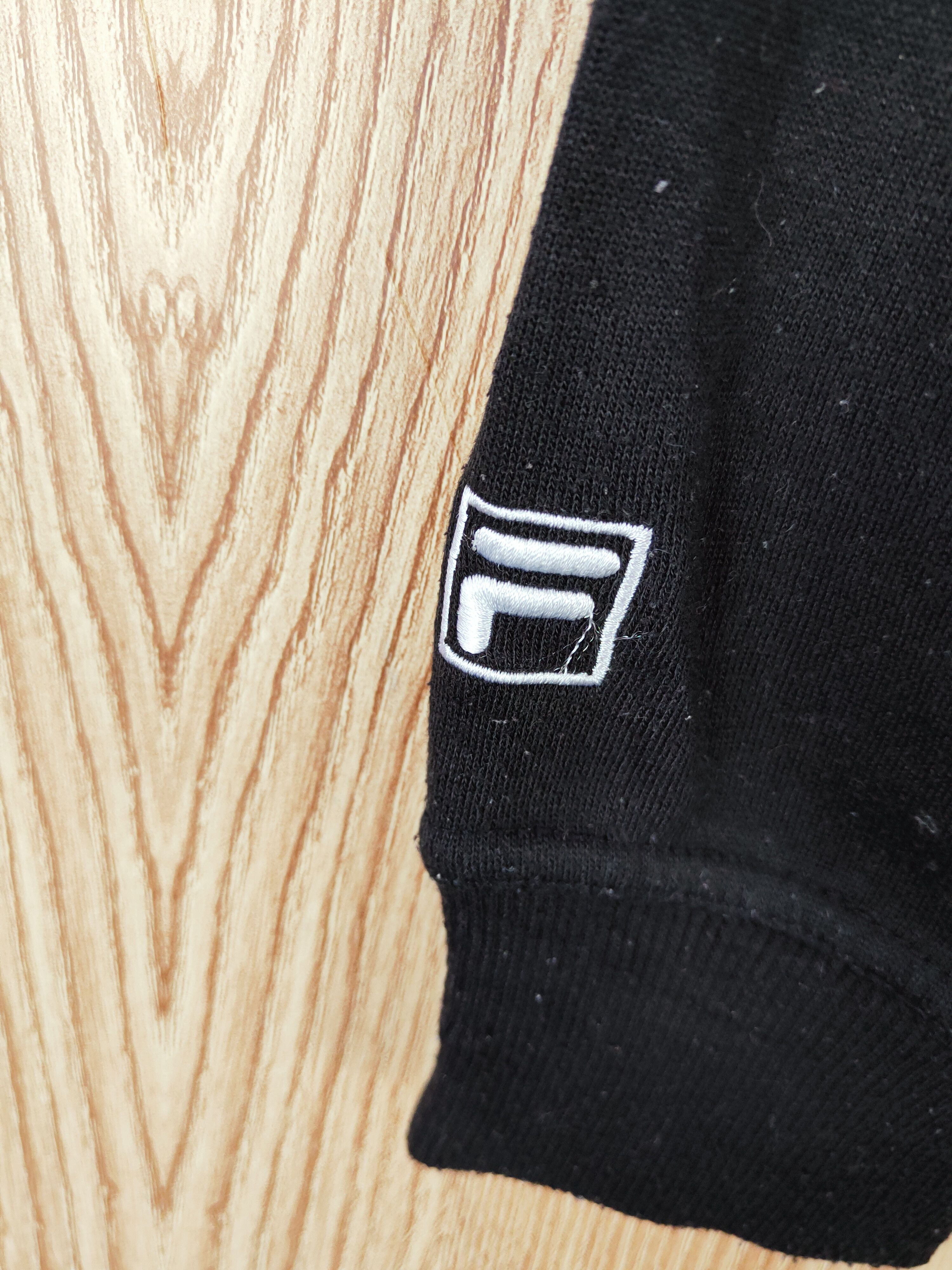 Fila × Japanese Brand × Vintage VINTAGE 💥 Fila Black Sweatshirts (SIMPLE PLAIN SWEATSHIRT) Size US L / EU 52-54 / 3 - 8 Thumbnail