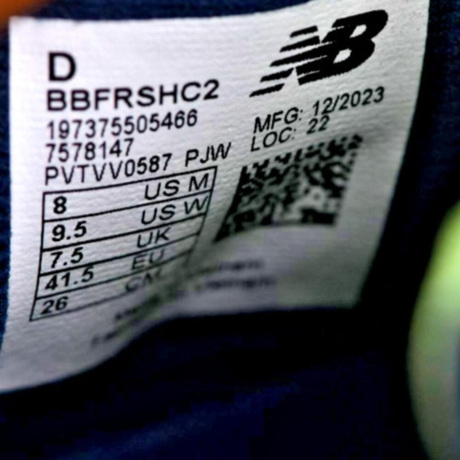 New Balance New Balance Fresh Foam BB v2 | Navy/Lime Glow Size US 8 / EU 41 - 7 Thumbnail