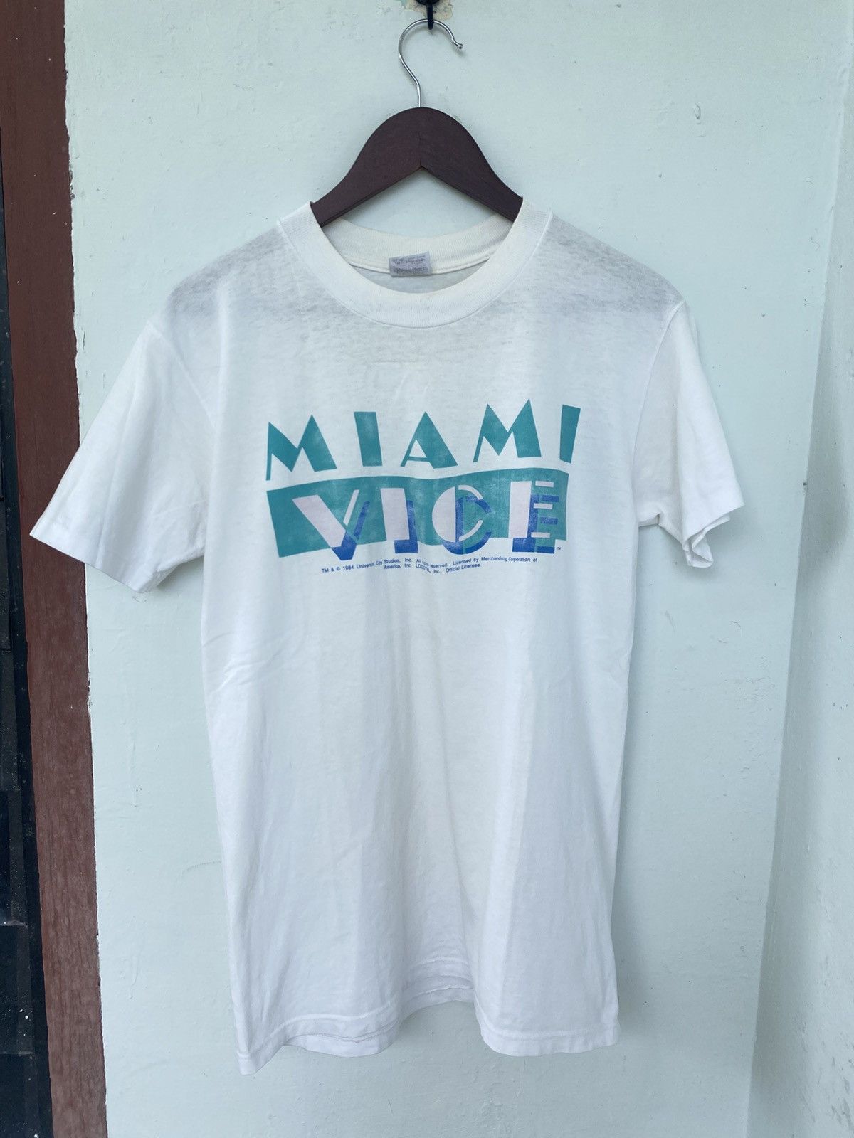 Vintage Vintage Very Rare Miami Vice 80s Movie Tee Size US M / EU 48-50 / 2 - 1 Thumbnail