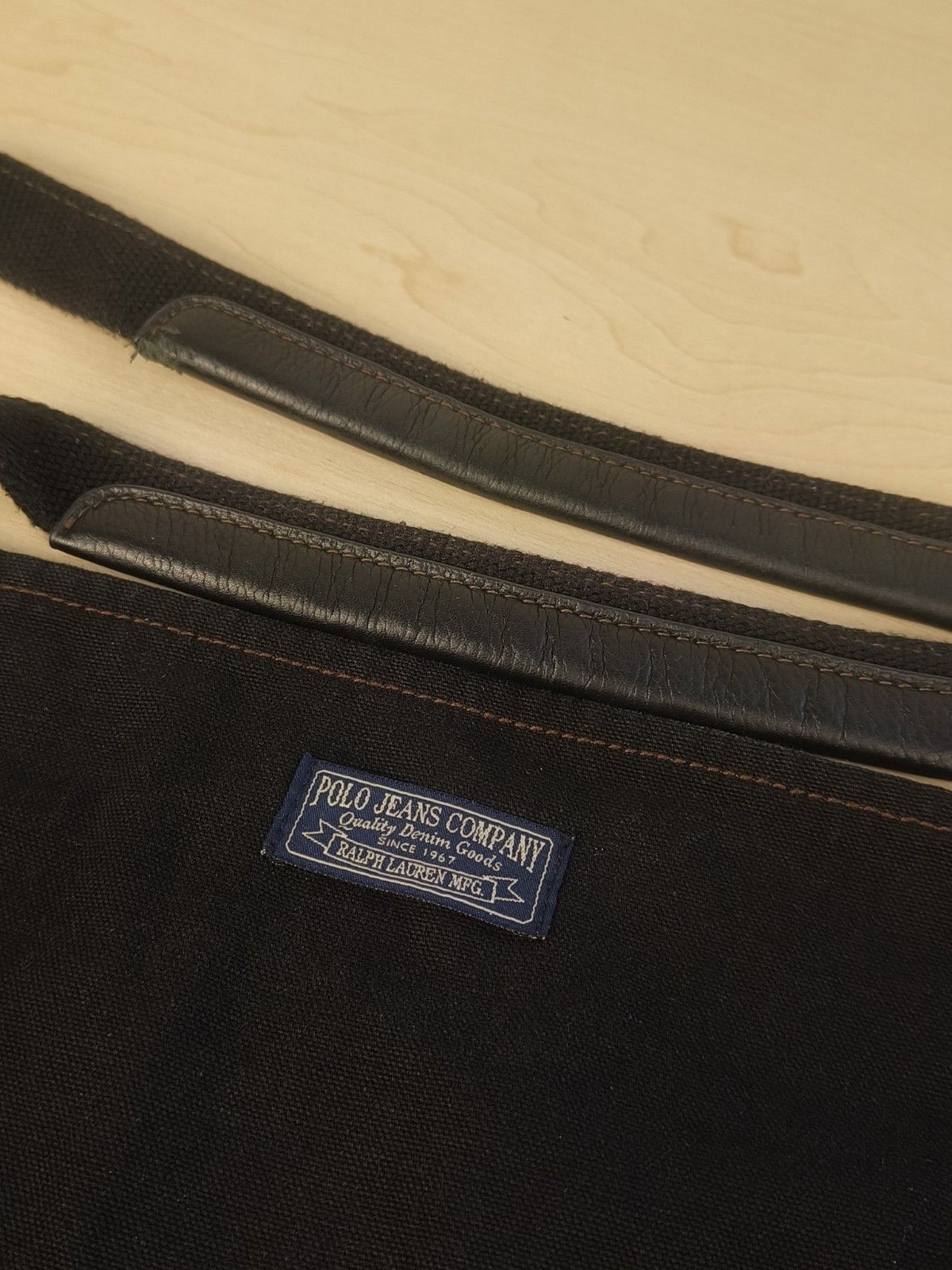 Polo Ralph Lauren Polo Jeans Co. PRL American Flag Patch Canvas Denim Tote Bag Size ONE SIZE - 5 Thumbnail