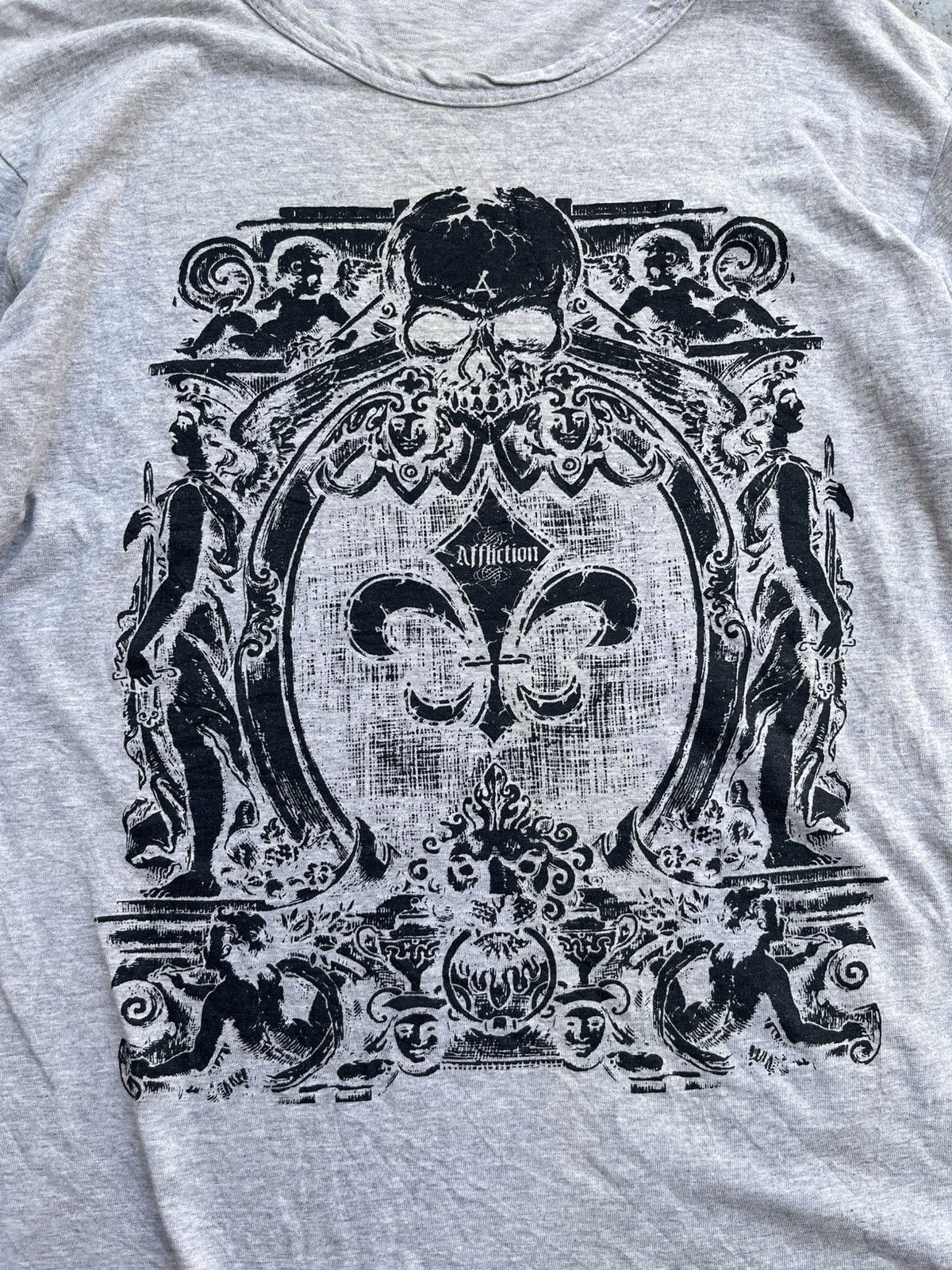 If Six Was Nine × Japanese Brand × Le Grande Bleu (L.G.B.) JAPANESE SKULL TRIBAL POEM GOTHIC TEE PUNK Size US S / EU 44-46 / 1 - 4 Thumbnail