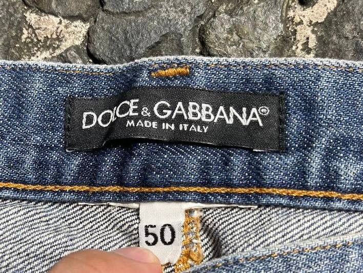Dolce & Gabbana Dolce Gabbana - Plated Logo Denim Jeans Size US 36 / EU 52 - 8 Thumbnail