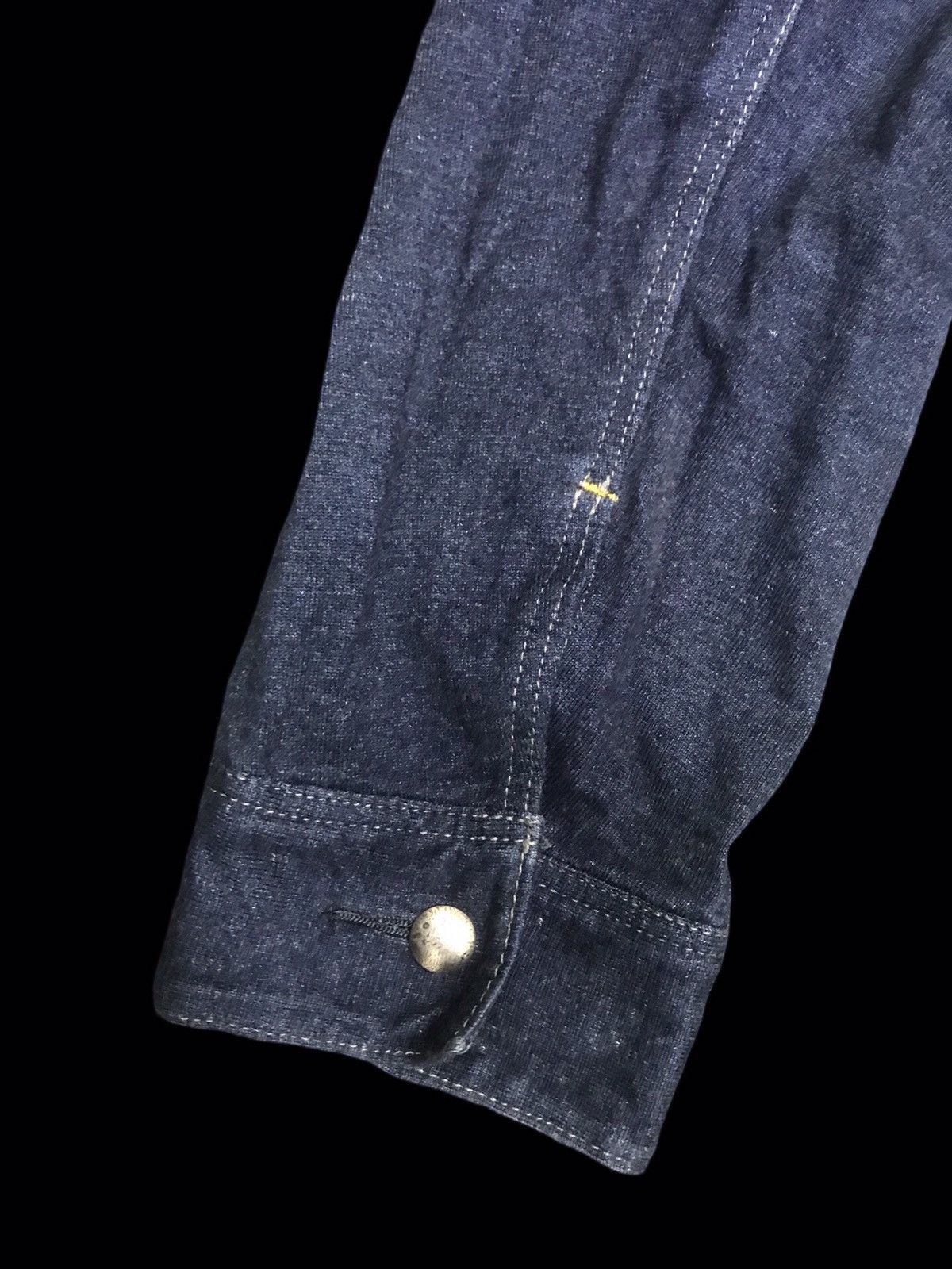Indigo × Japanese Brand 💥INDIGO💥biography Japan Slim Sweat Trucker F368 Size US S / EU 44-46 / 1 - 11 Thumbnail