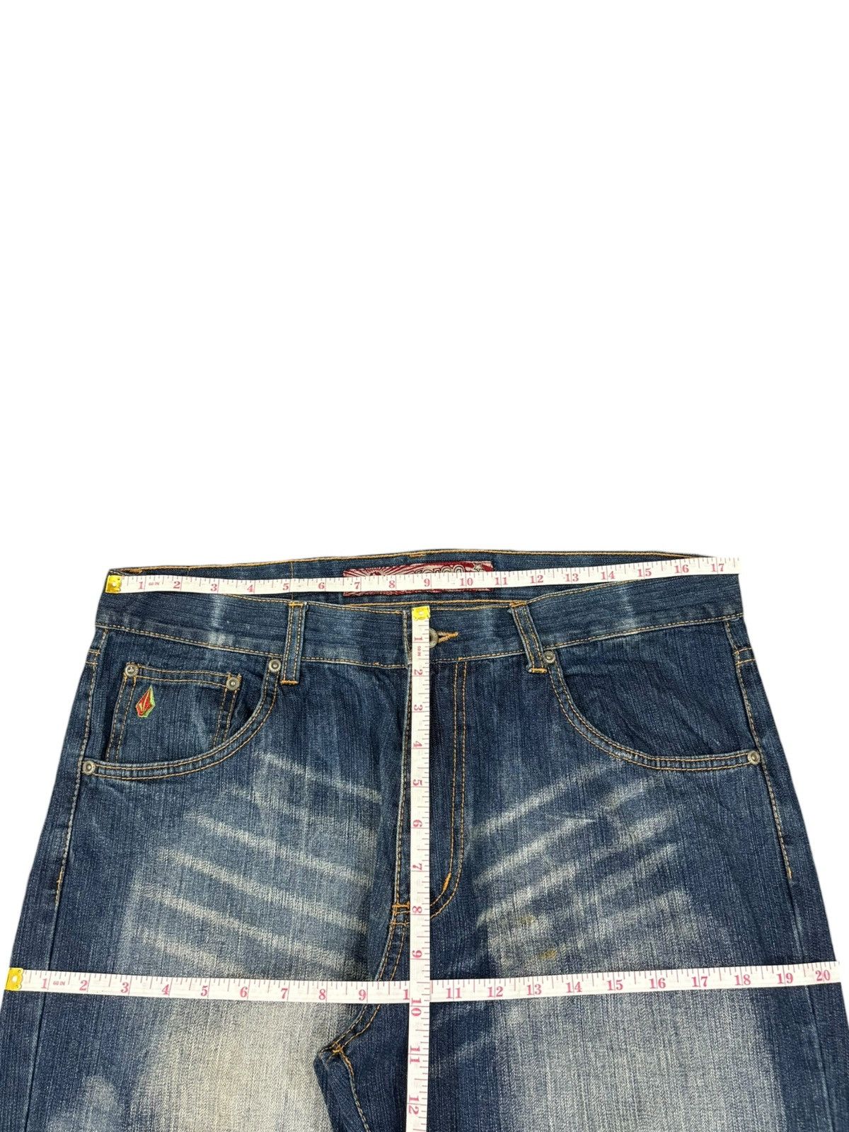 Volcom Vintage Volcom Faded Wash Baggy Skate Jeans Size US 35 - 12 Thumbnail