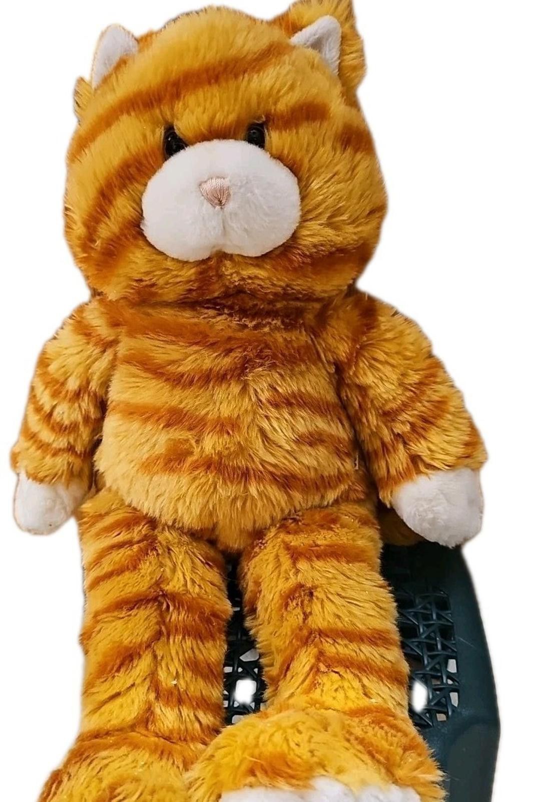 Other Build A Bear Vtg 90s Orange Tabby Striped Kitty Cat Plush Size ONE SIZE - 1 Thumbnail