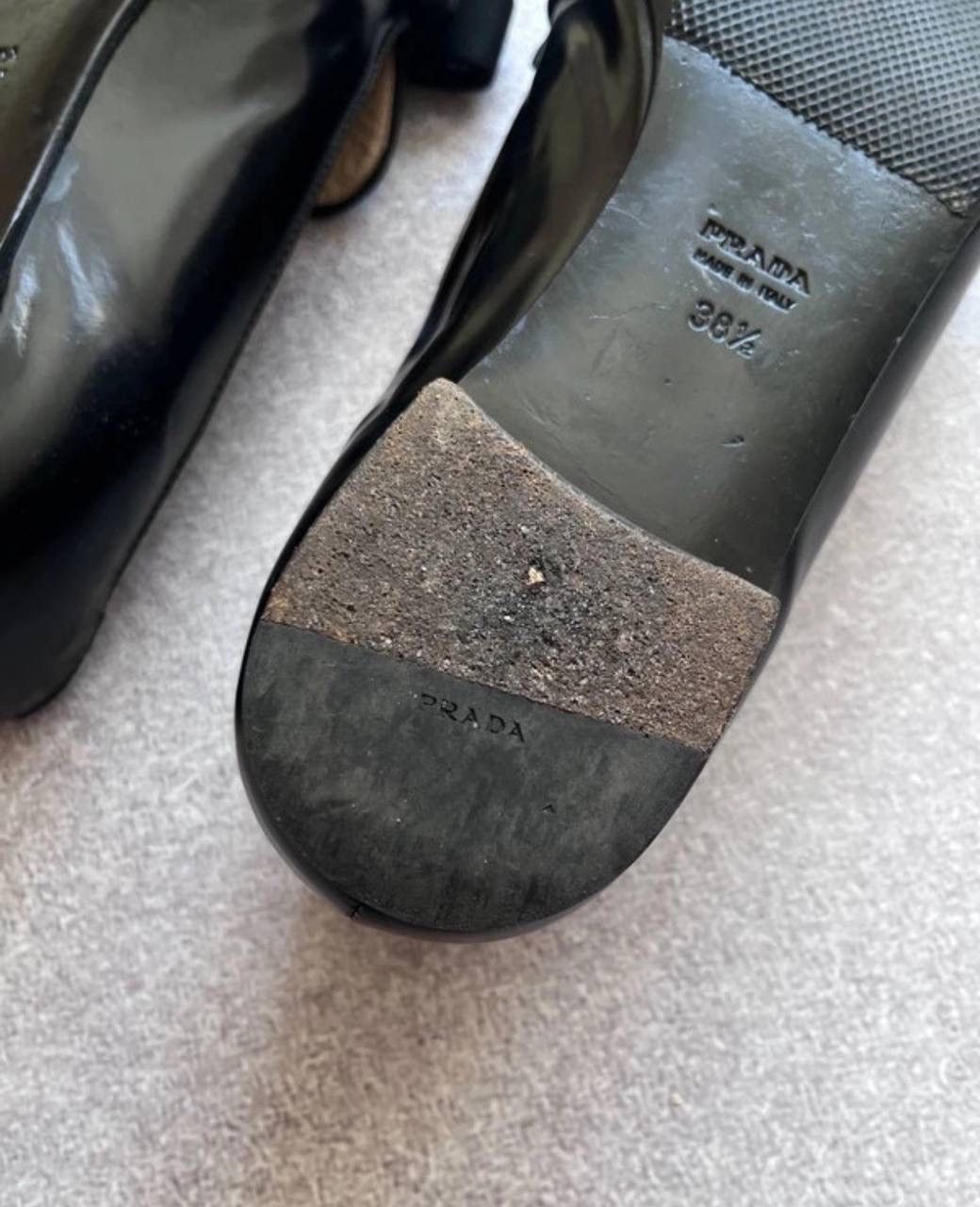 Prada Vintage Prada Low Archival Leather Flats EUR 38.5 Size US 8.5 / IT 38.5 - 6 Thumbnail