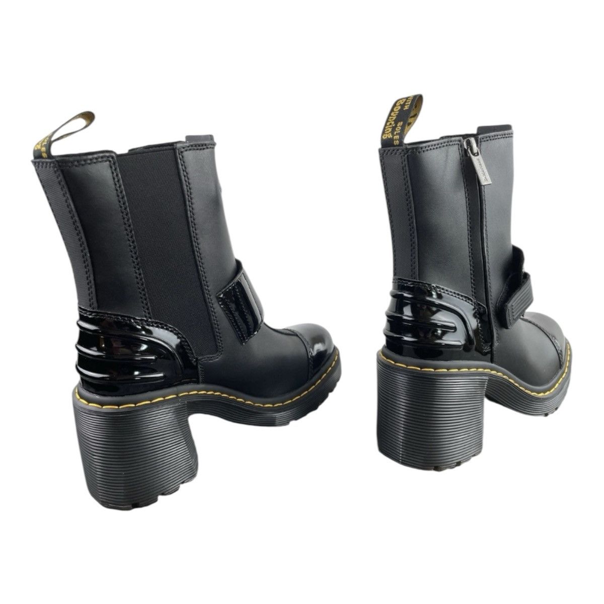 Dr. Martens Dr Martens Jadon Max Strap Platform Boots Black Patent Size US 7 / IT 37 - 5 Thumbnail