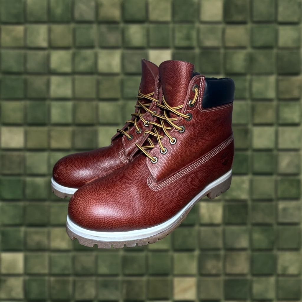 Timberland VINTAGE Timberland Football Leather Limited Edition 6 Inch Boots Mens 12 Size US 12 / EU 45 - 1 Thumbnail