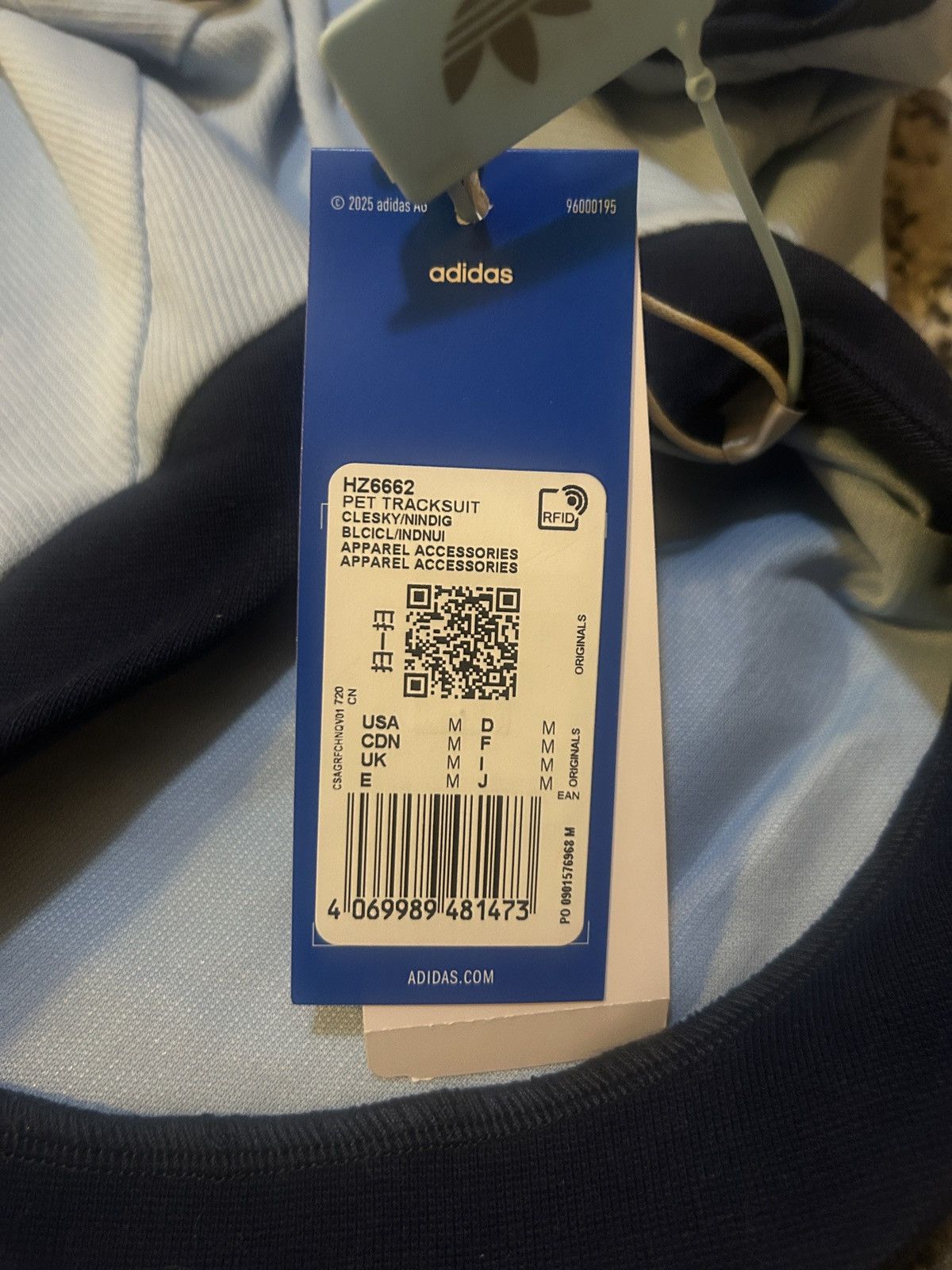 Adidas Adidas Originals Pet Tracksuit Zip-Up Jacket Dogs Cats Size ONE SIZE - 4 Thumbnail