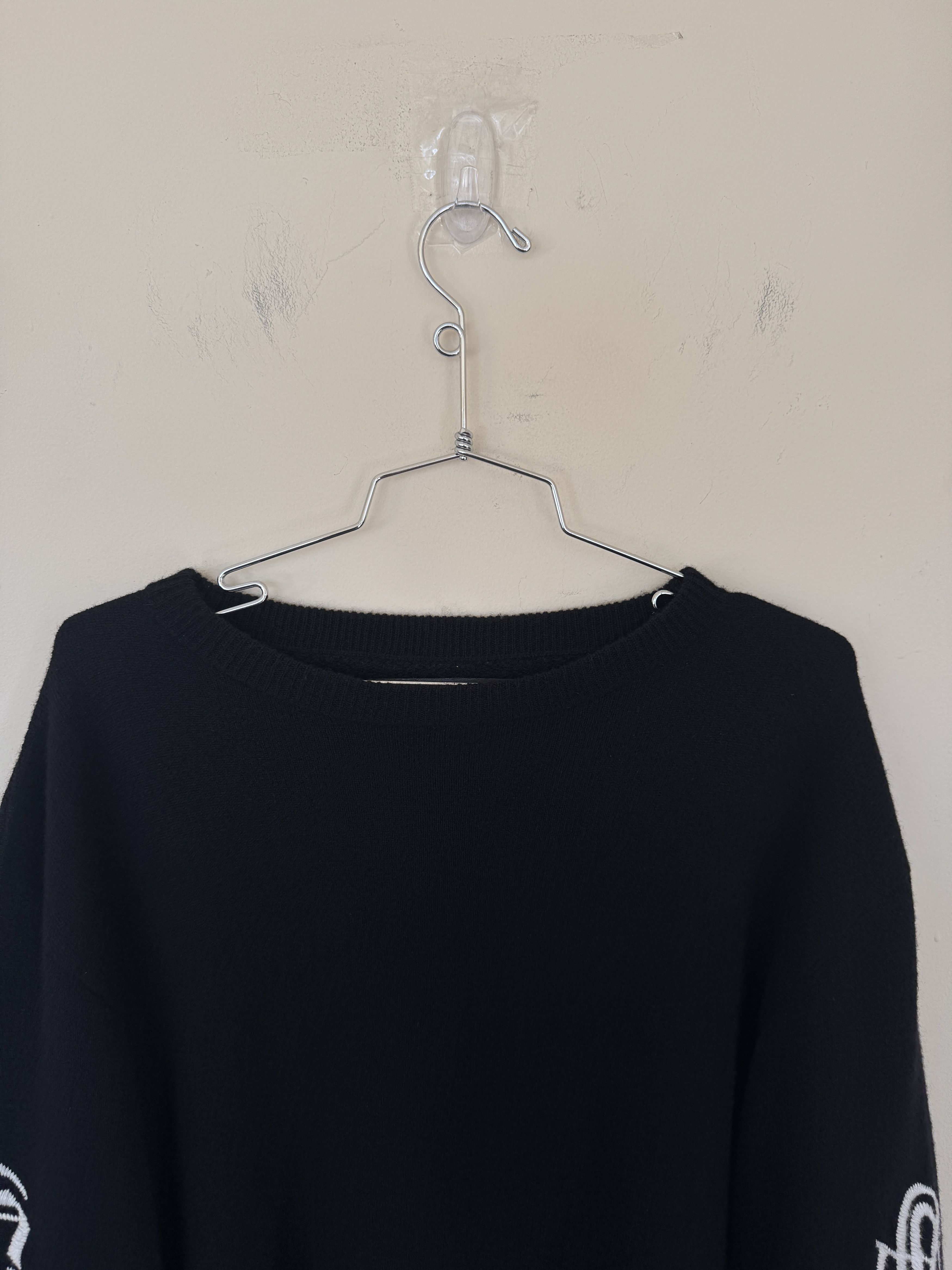 Chrome Hearts Chrome Hearts Embroidered Cashmere Sweater Size US L / EU 52-54 / 3 - 6 Thumbnail