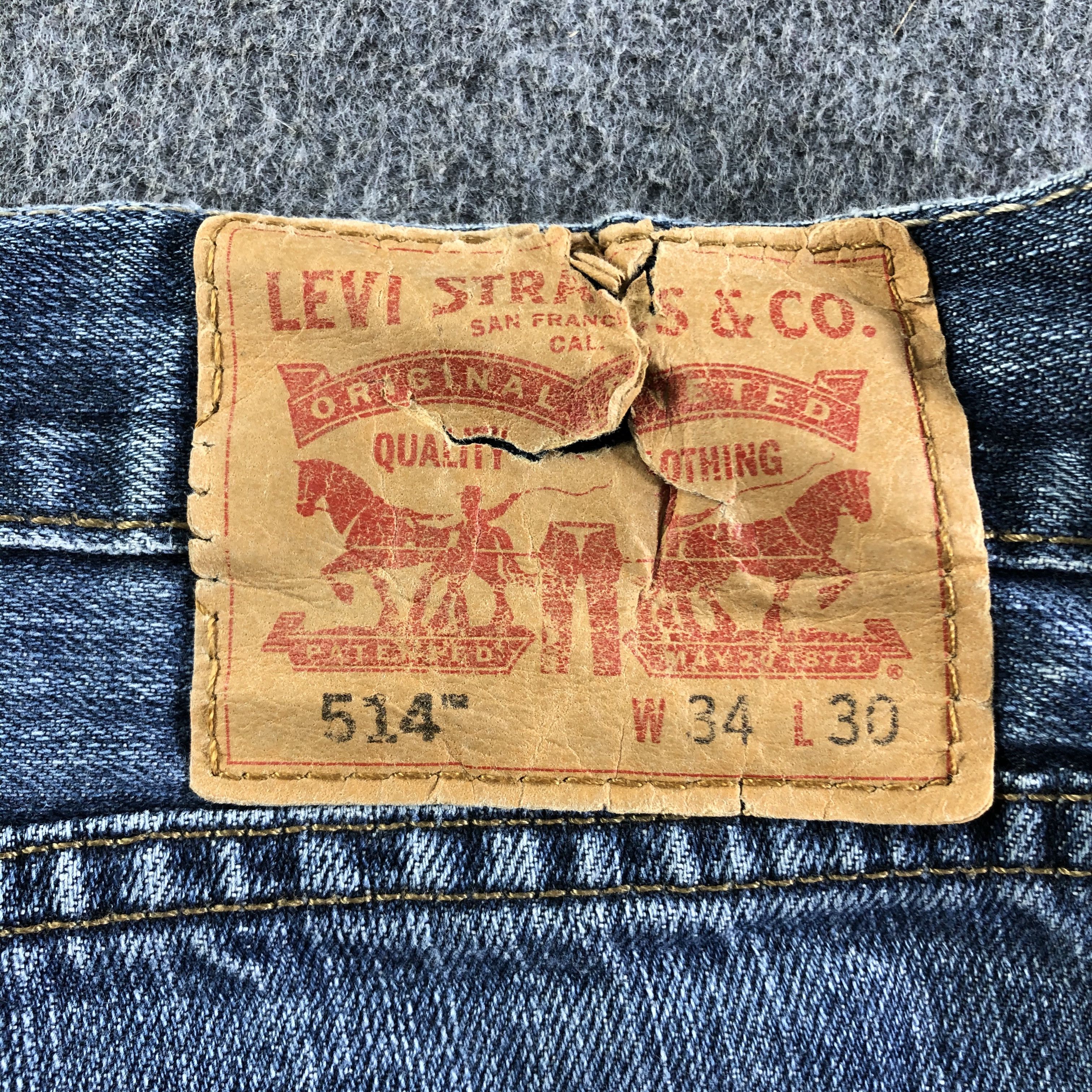 Levi's Vintage Blue Wash Levis 514 Jeans-J4162 Size US 35 - 5 Thumbnail