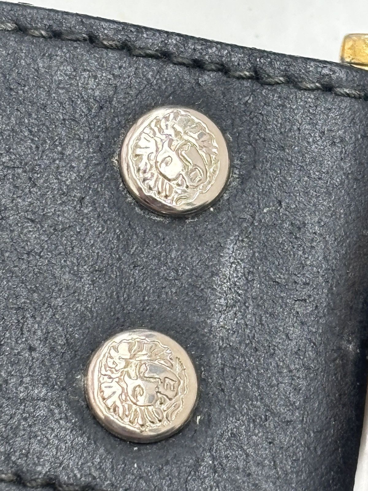Versace 1990s Gianni Versace Medusa Stud Belt Size ONE SIZE - 6 Thumbnail