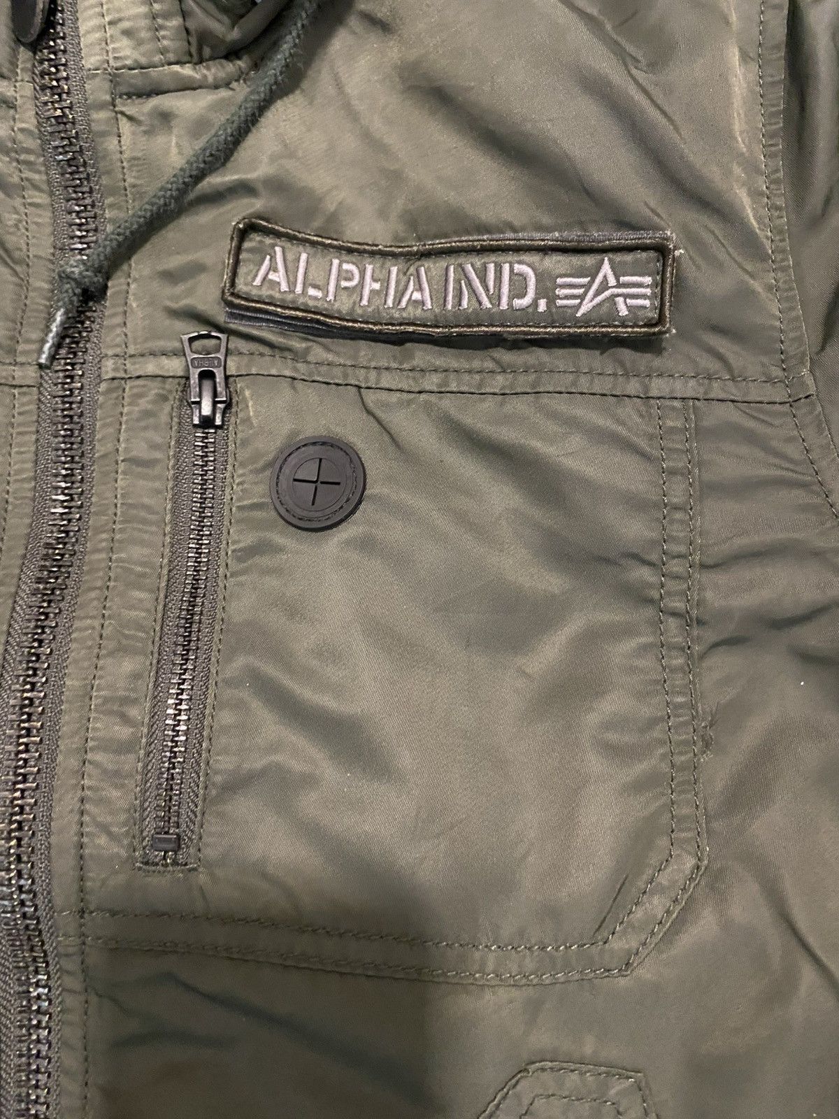 Alpha Industries × Vintage Vintage Alpha Industries Thermolite Hooded Jacket Size US M / EU 48-50 / 2 - 5 Thumbnail