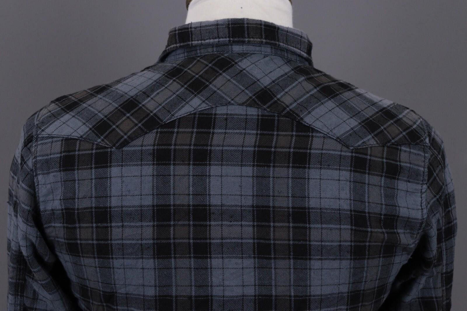 Edwin Edwin Blitz L/S Menphis Shirt Blue Check Shirt Size S Size US S / EU 44-46 / 1 - 10 Thumbnail