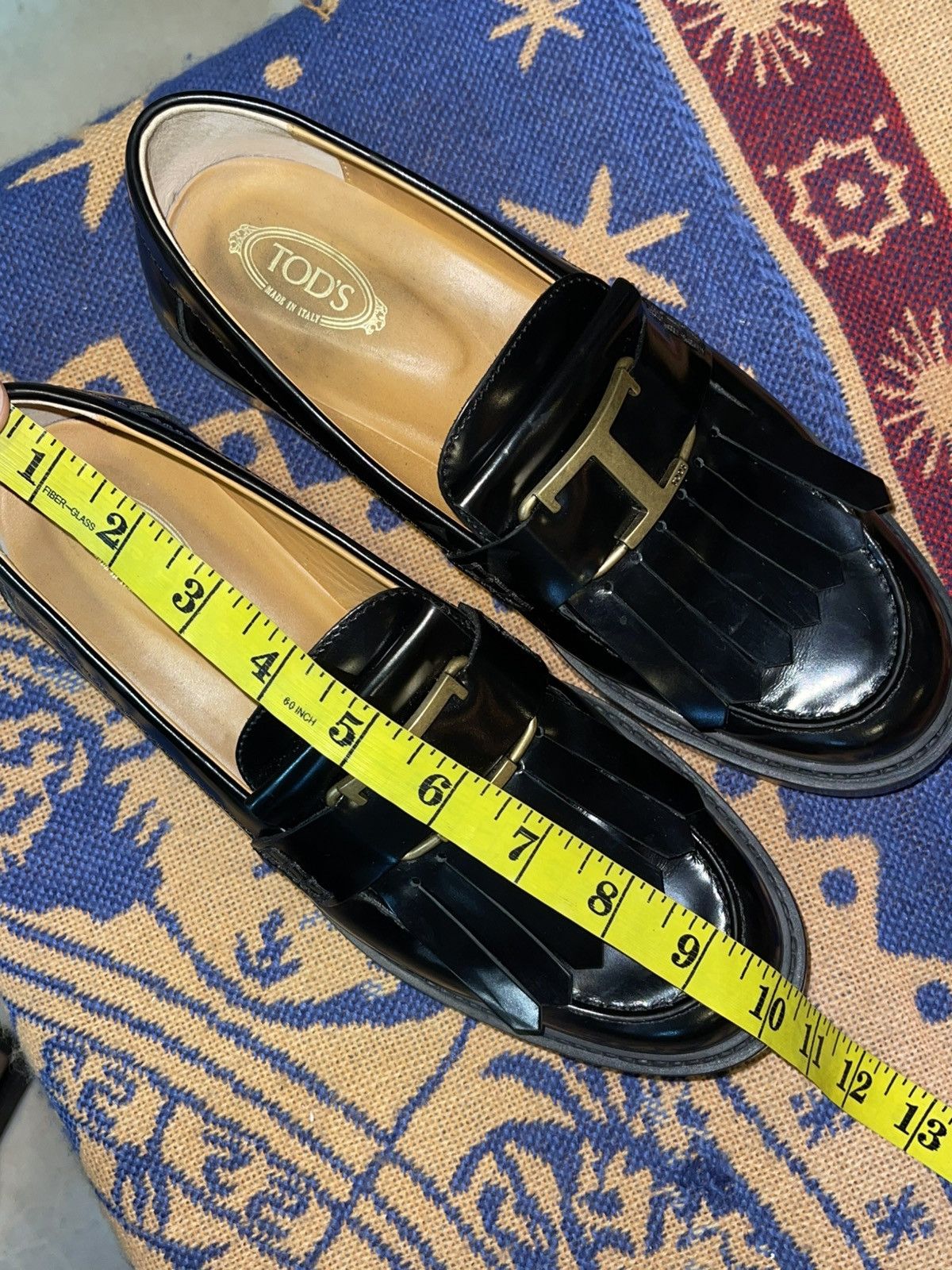 Tod's TOD’S TIMELESS FRINGED LEATHER LOAFERS Size US 8 / IT 38 - 7 Thumbnail