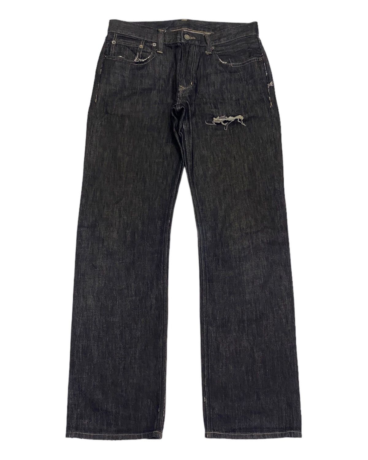 Hysteric Glamour JAPANESE AVANT GARDE STYLE DISTRESSED DENIM JEANS Size US 32 / EU 48 - 1 Thumbnail